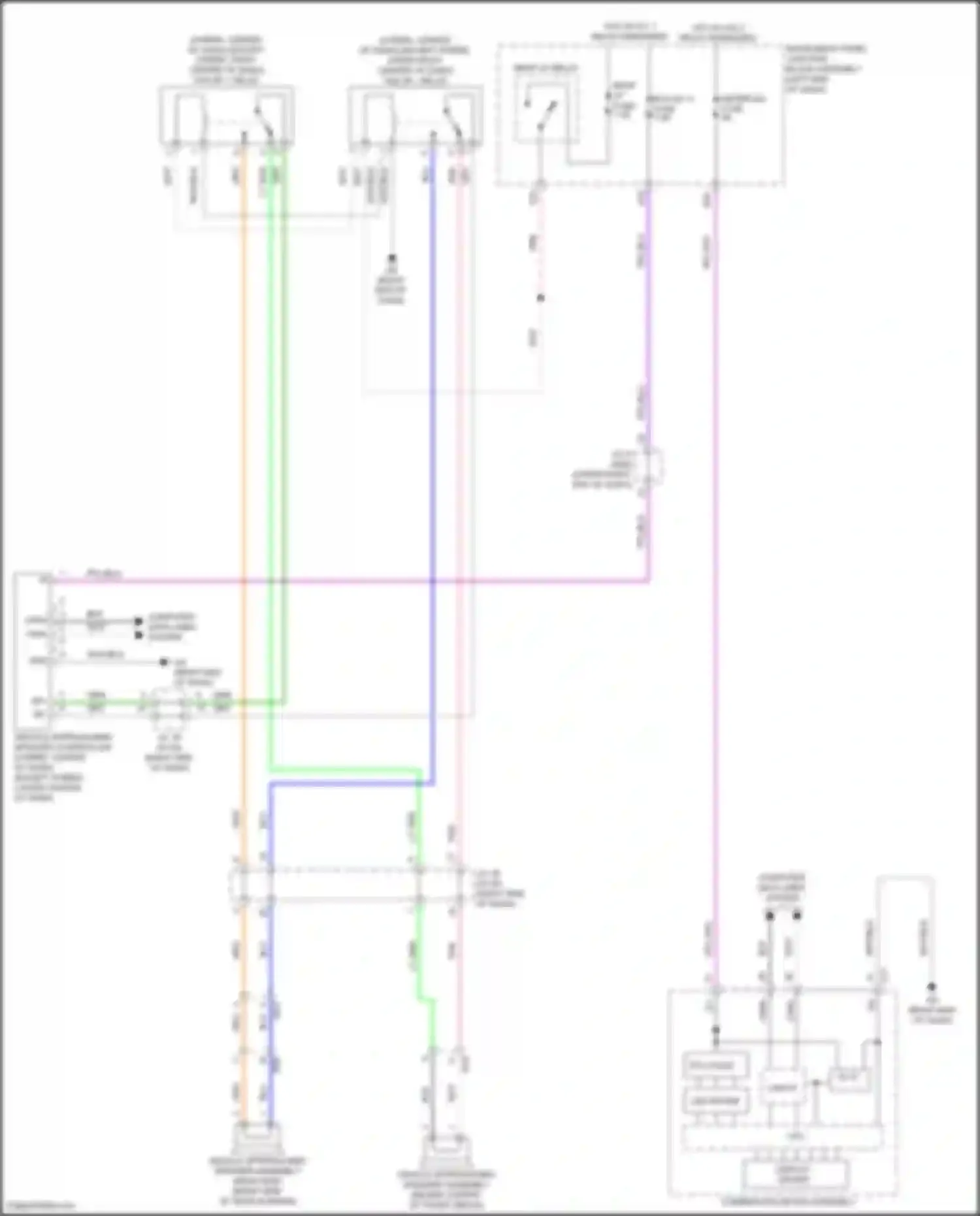 ES Lexus XV70 facelift (2021-2024): Acoustic vehicle alerting system circuit