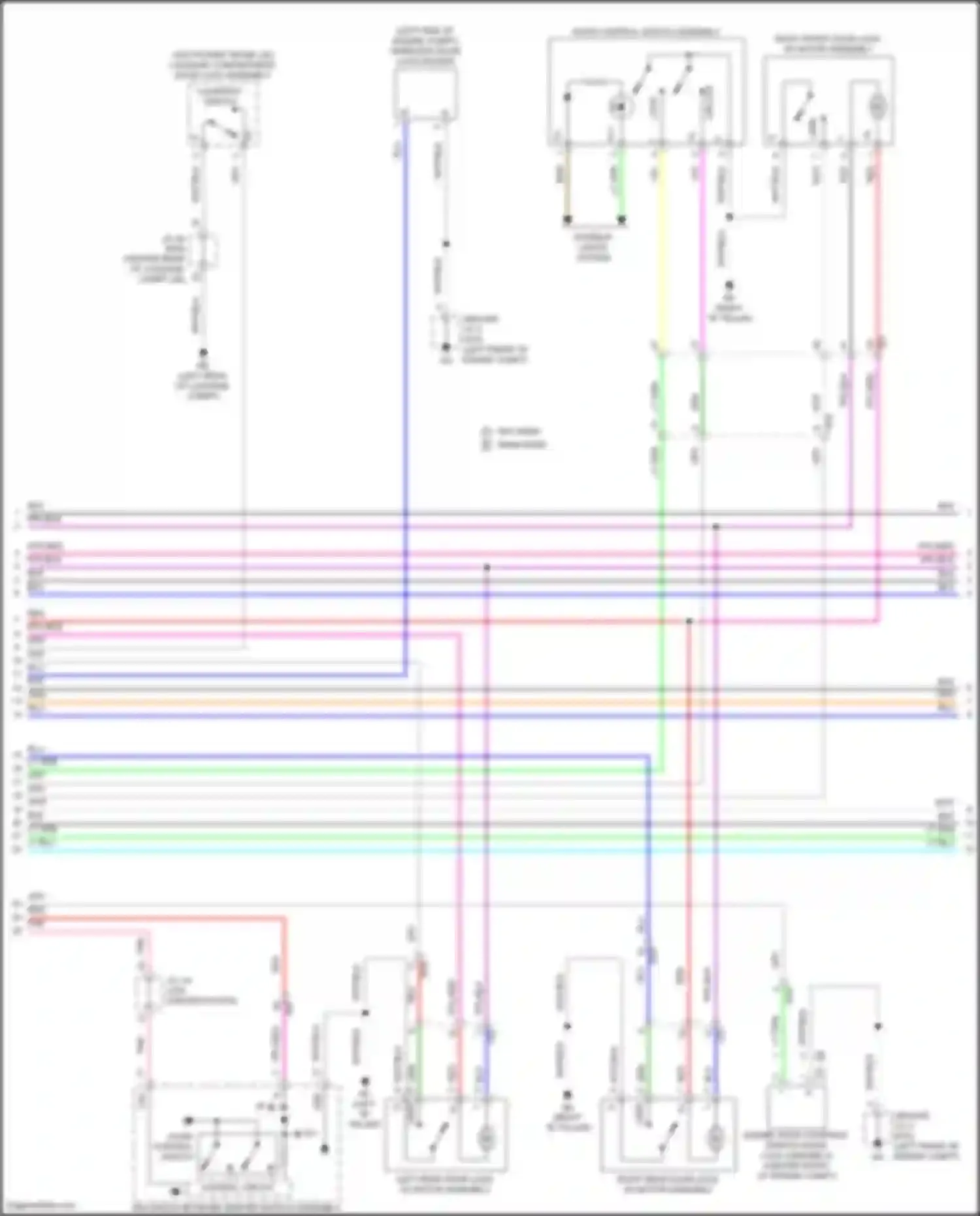 ES Lexus XV70 facelift (2021-2024): Forced entry circuit (2 of 6)