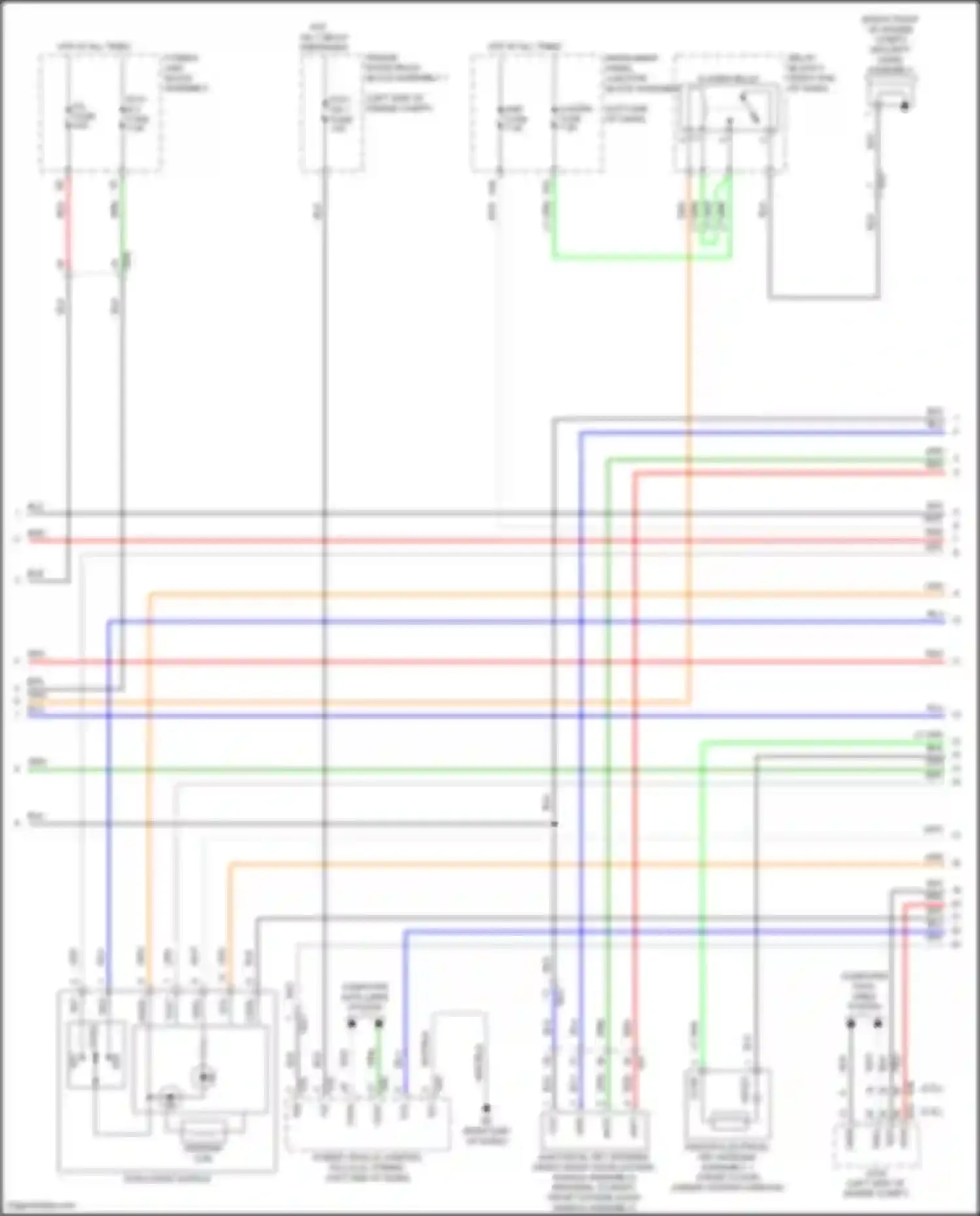 ES Lexus XV70 facelift (2021-2024): Forced entry circuit (4 of 6)