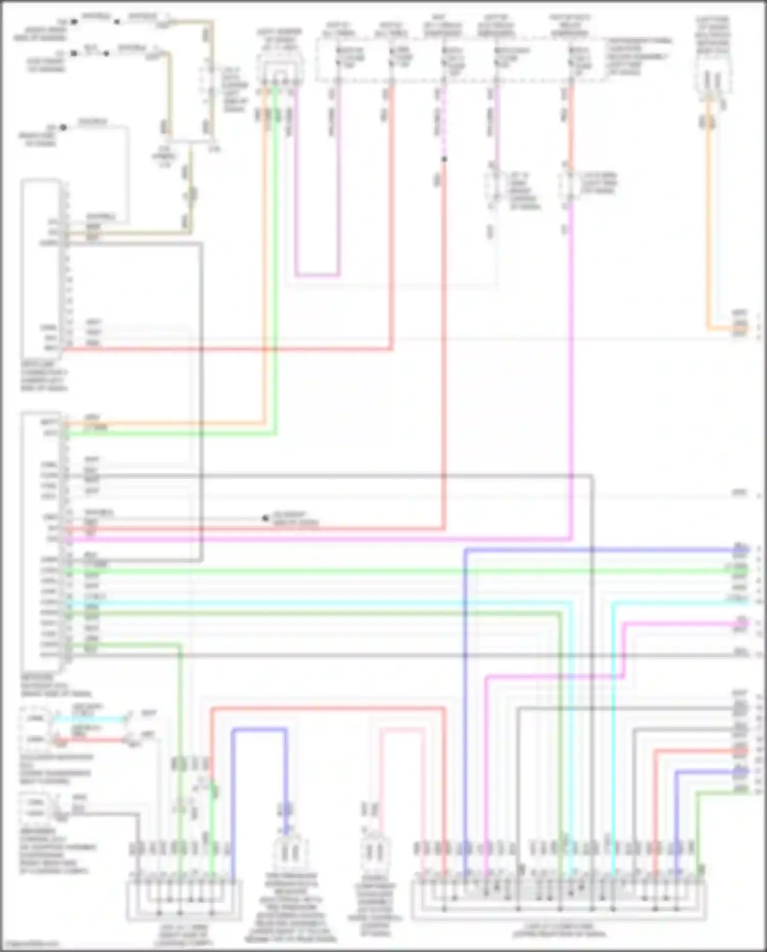 ES Lexus XV70 facelift (2021-2024): Computer data lines circuit (1 of 5)