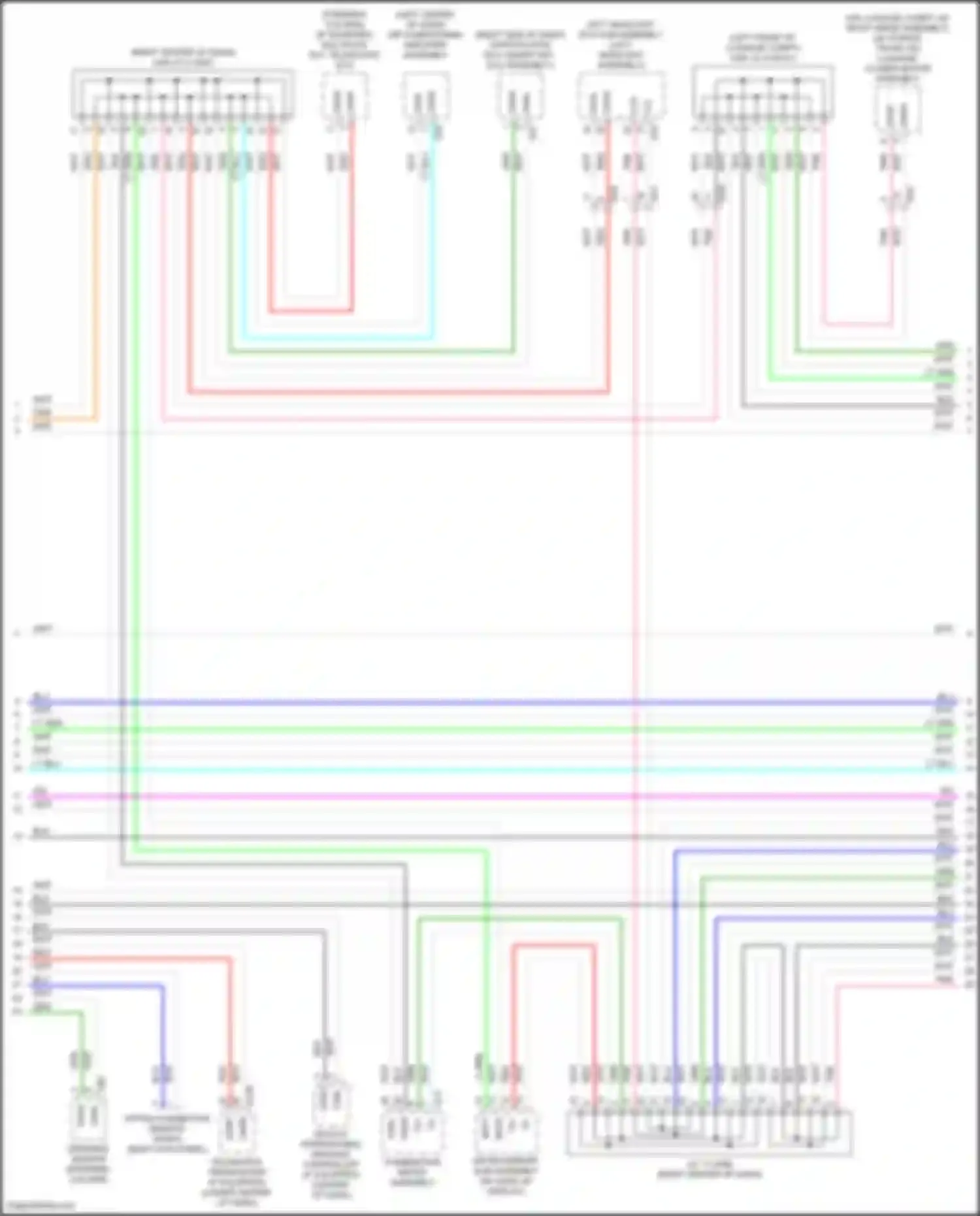 ES Lexus XV70 facelift (2021-2024): Computer data lines circuit (2 of 5)