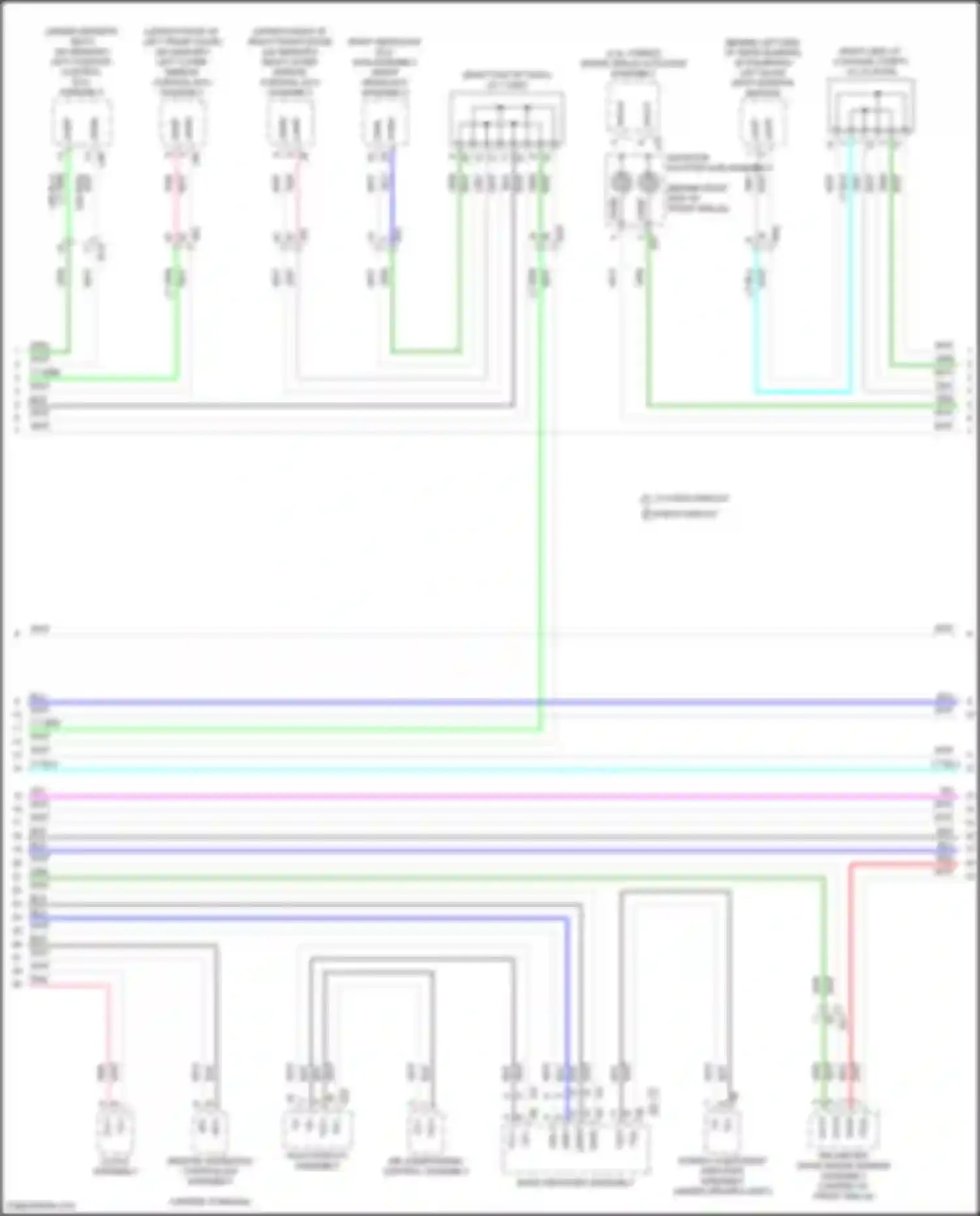 ES Lexus XV70 facelift (2021-2024): Computer data lines circuit (3 of 5)