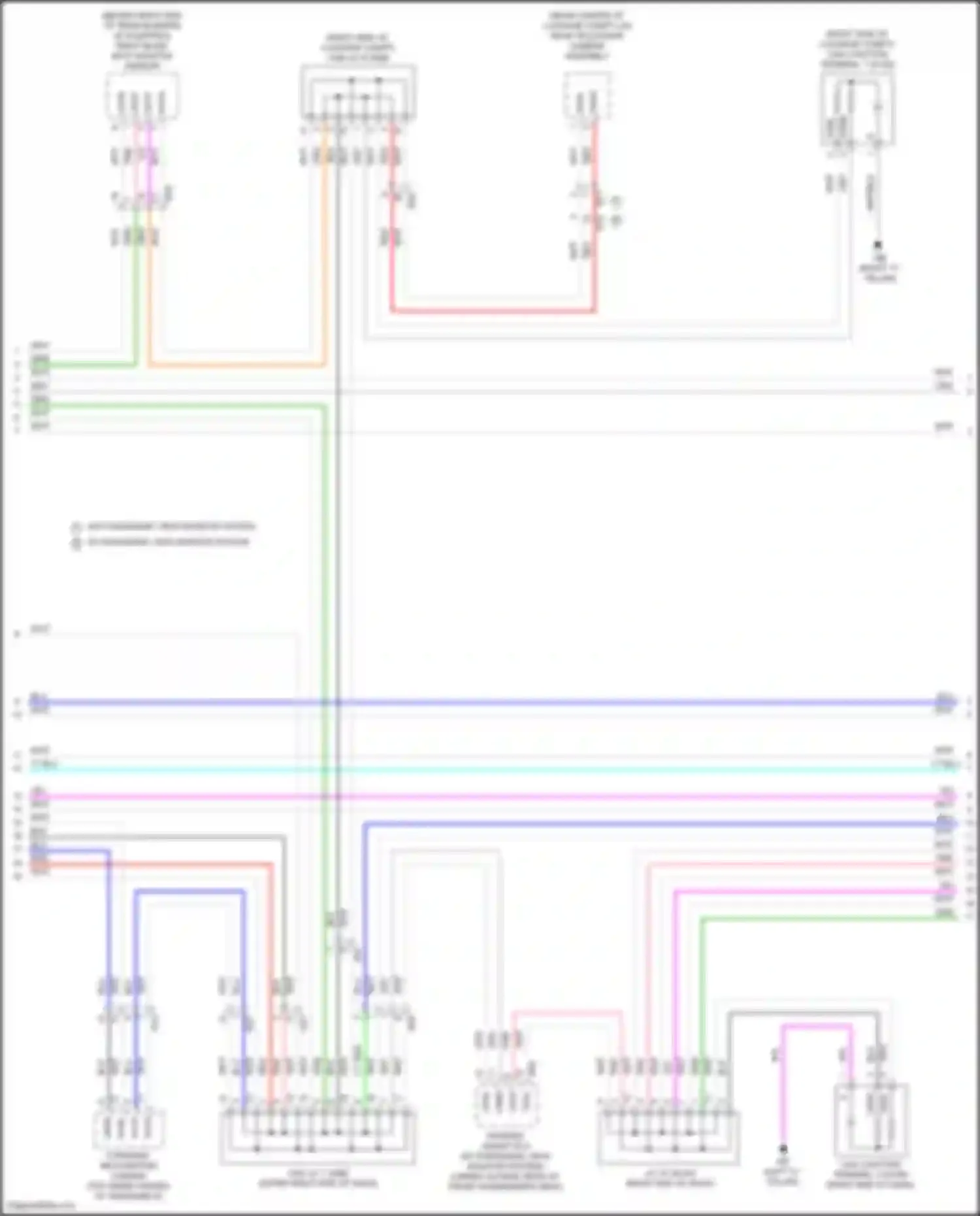 ES Lexus XV70 facelift (2021-2024): Computer data lines circuit (4 of 5)