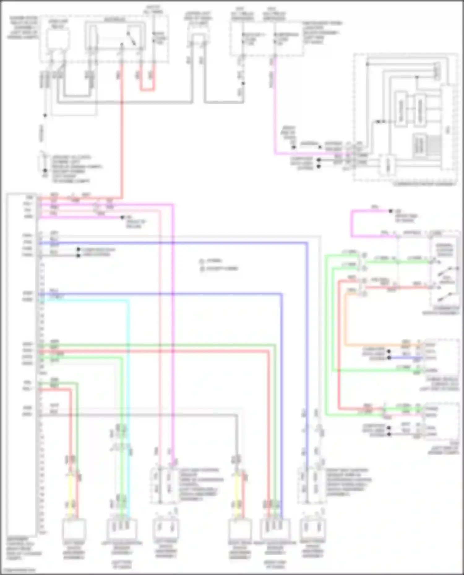 ES Lexus XV70 facelift (2021-2024): Electronic suspension circuit