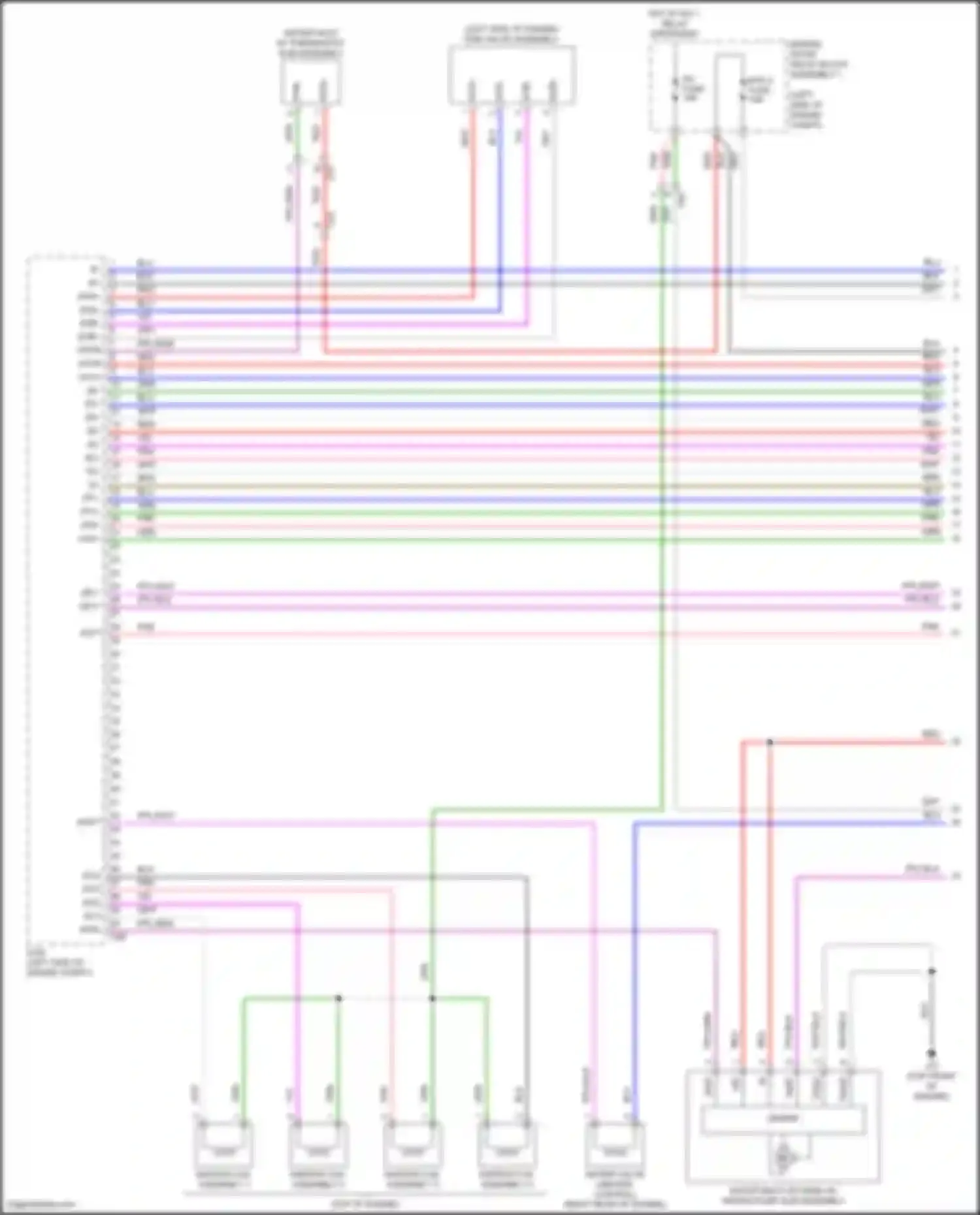 ES Lexus XV70 facelift (2021-2024): Wiring diagram engine performance 2.5l hybrid, engine controls circuit (1 of 7)