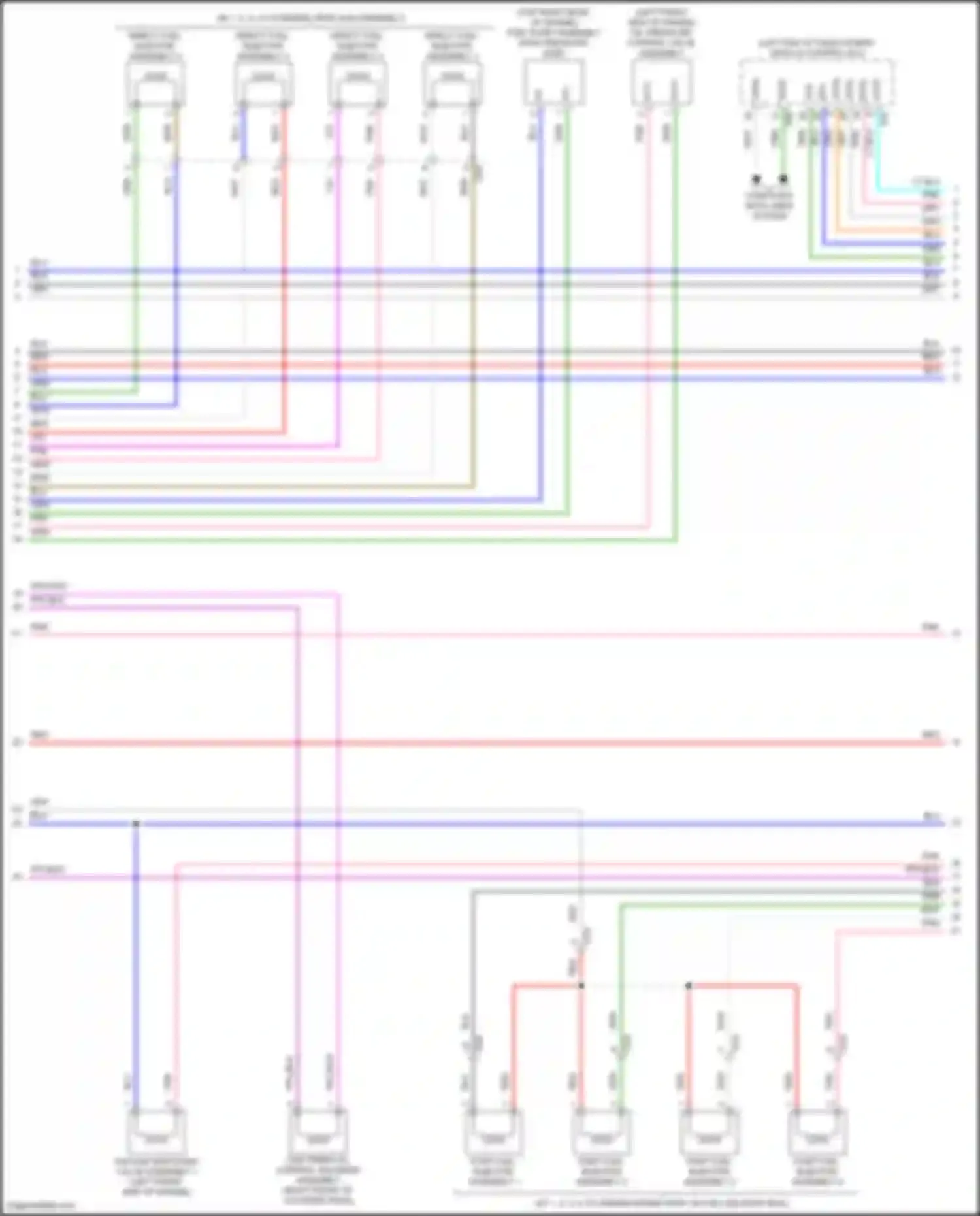 ES Lexus XV70 facelift (2021-2024): Wiring diagram engine performance 2.5l hybrid, engine controls circuit (2 of 7)