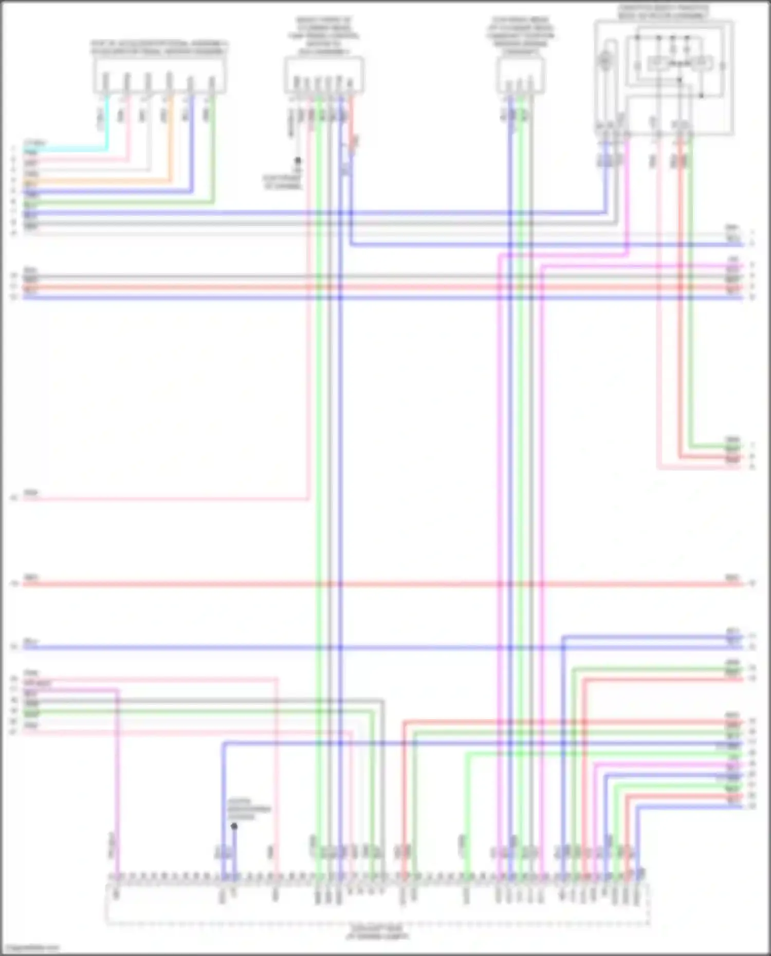 ES Lexus XV70 facelift (2021-2024): Wiring diagram engine performance 2.5l hybrid, engine controls circuit (3 of 7)