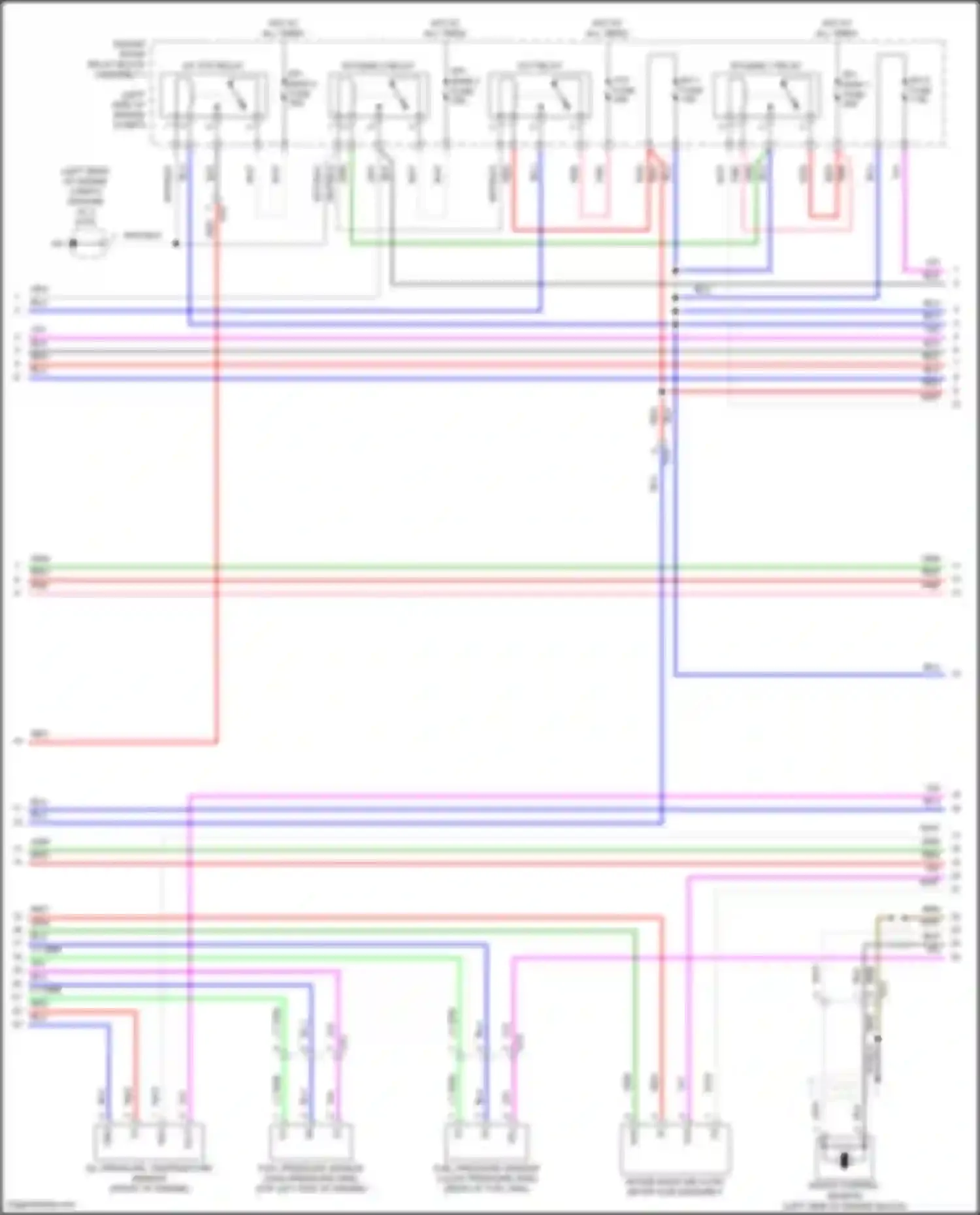 ES Lexus XV70 facelift (2021-2024): Wiring diagram engine performance 2.5l hybrid, engine controls circuit (4 of 7)