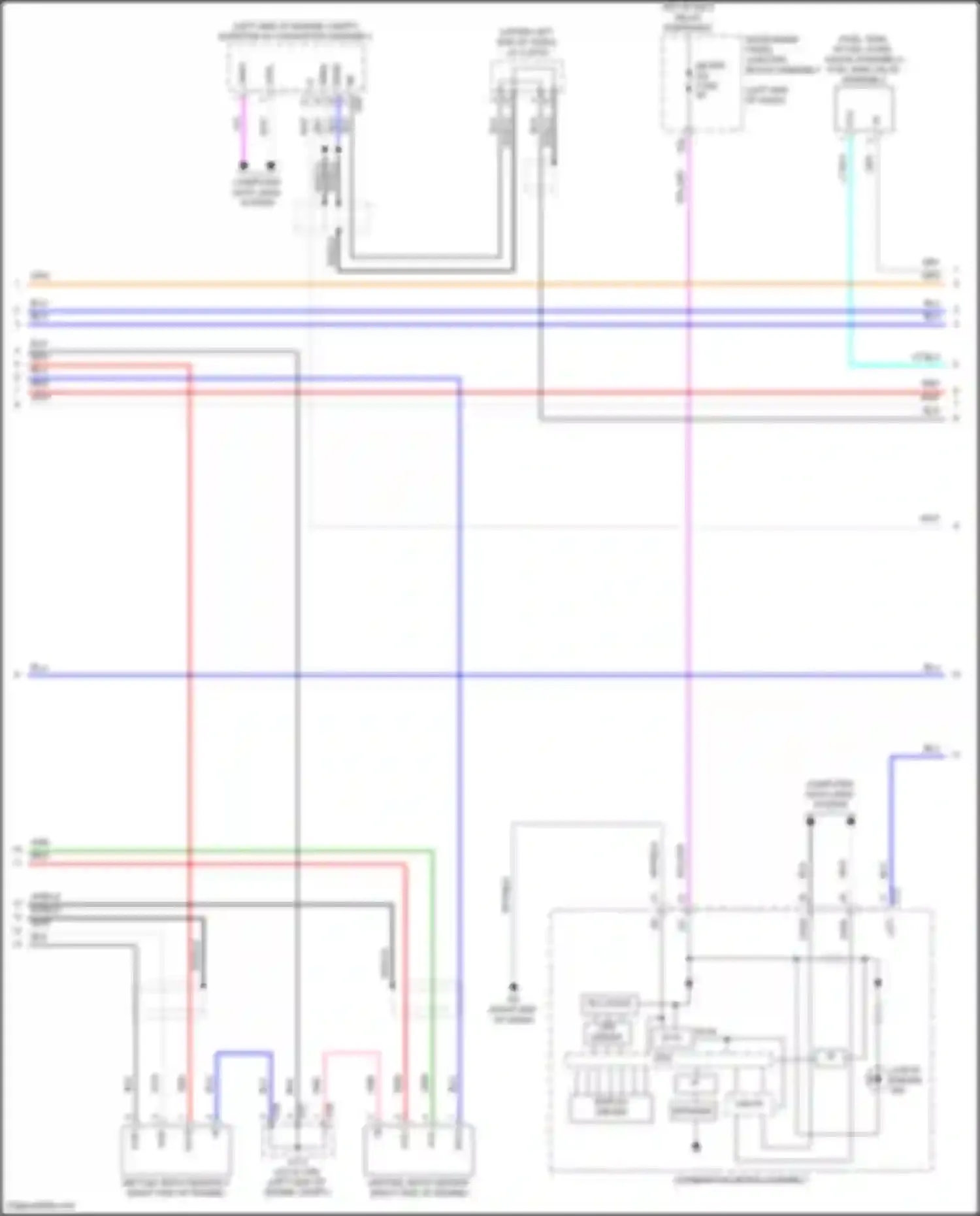 ES Lexus XV70 facelift (2021-2024): Wiring diagram engine performance 2.5l hybrid, engine controls circuit (6 of 7)