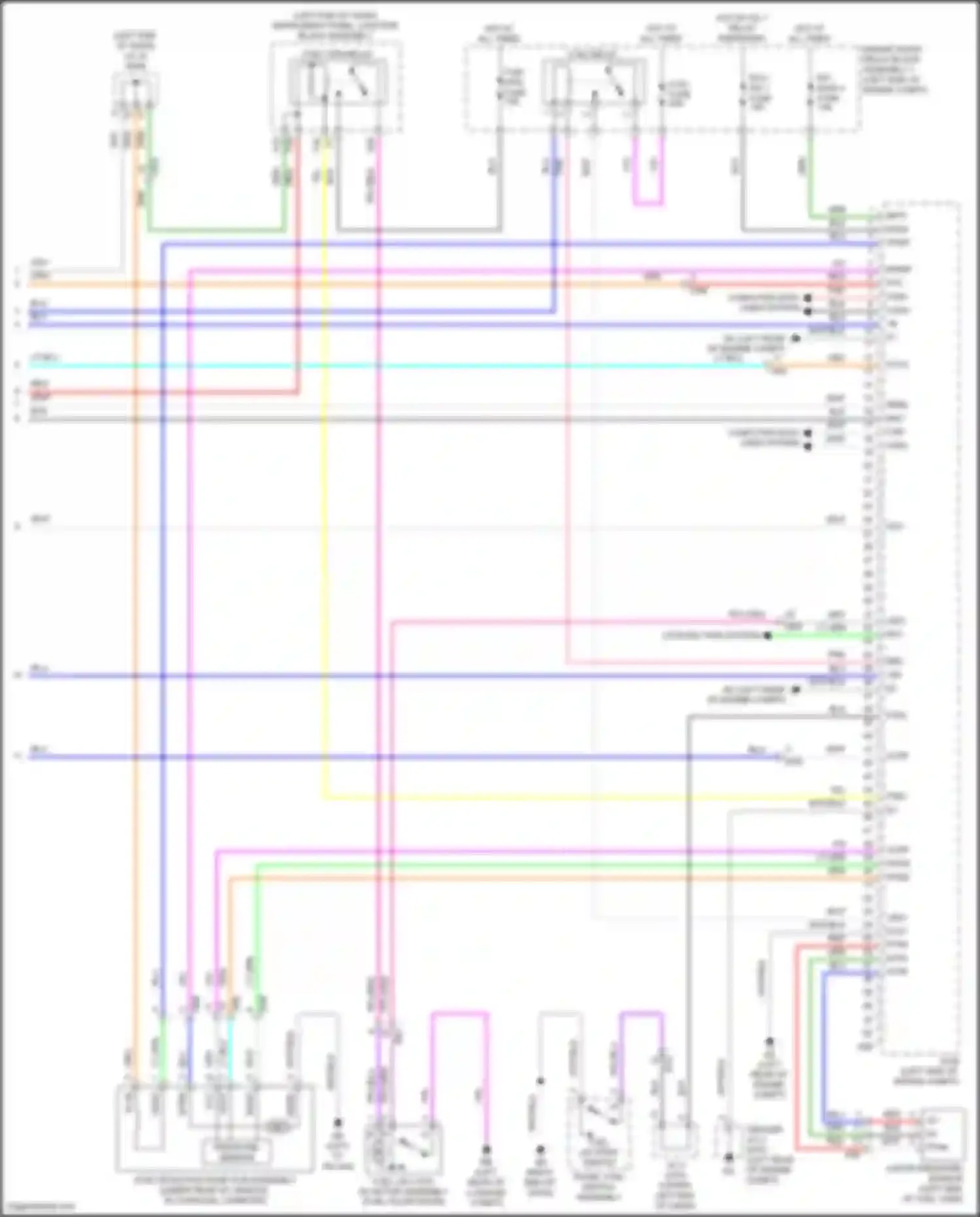 ES Lexus XV70 facelift (2021-2024): Wiring diagram engine performance 2.5l hybrid, engine controls circuit (7 of 7)