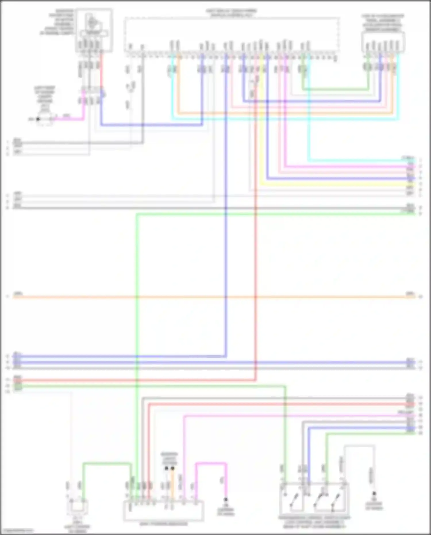 ES Lexus XV70 facelift (2021-2024): Wiring diagram engine performance 2.5l hybrid, hybrid system circuit, lithium-ion battery (4 of 9)