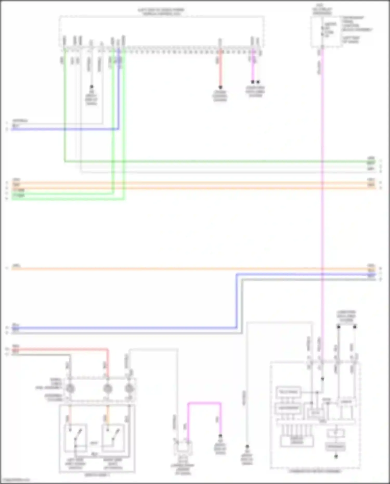 ES Lexus XV70 facelift (2021-2024): Wiring diagram engine performance 2.5l hybrid, hybrid system circuit, lithium-ion battery (7 of 9)