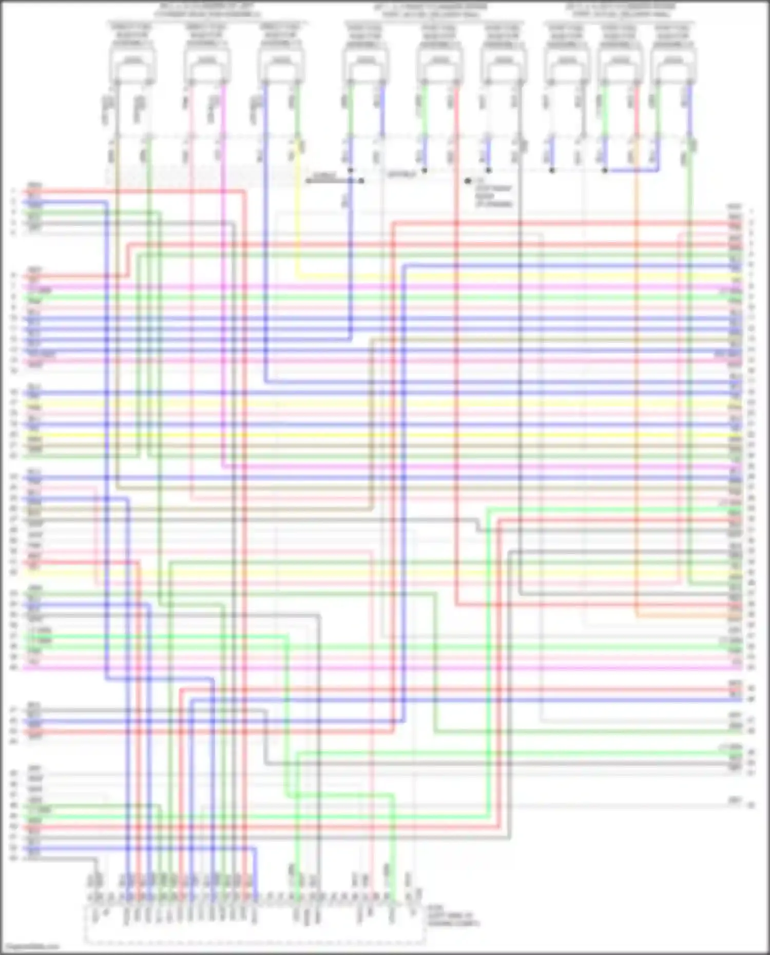 ES Lexus XV70 facelift (2021-2024): Wiring diagram engine performance 3.5l (10 of 11)
