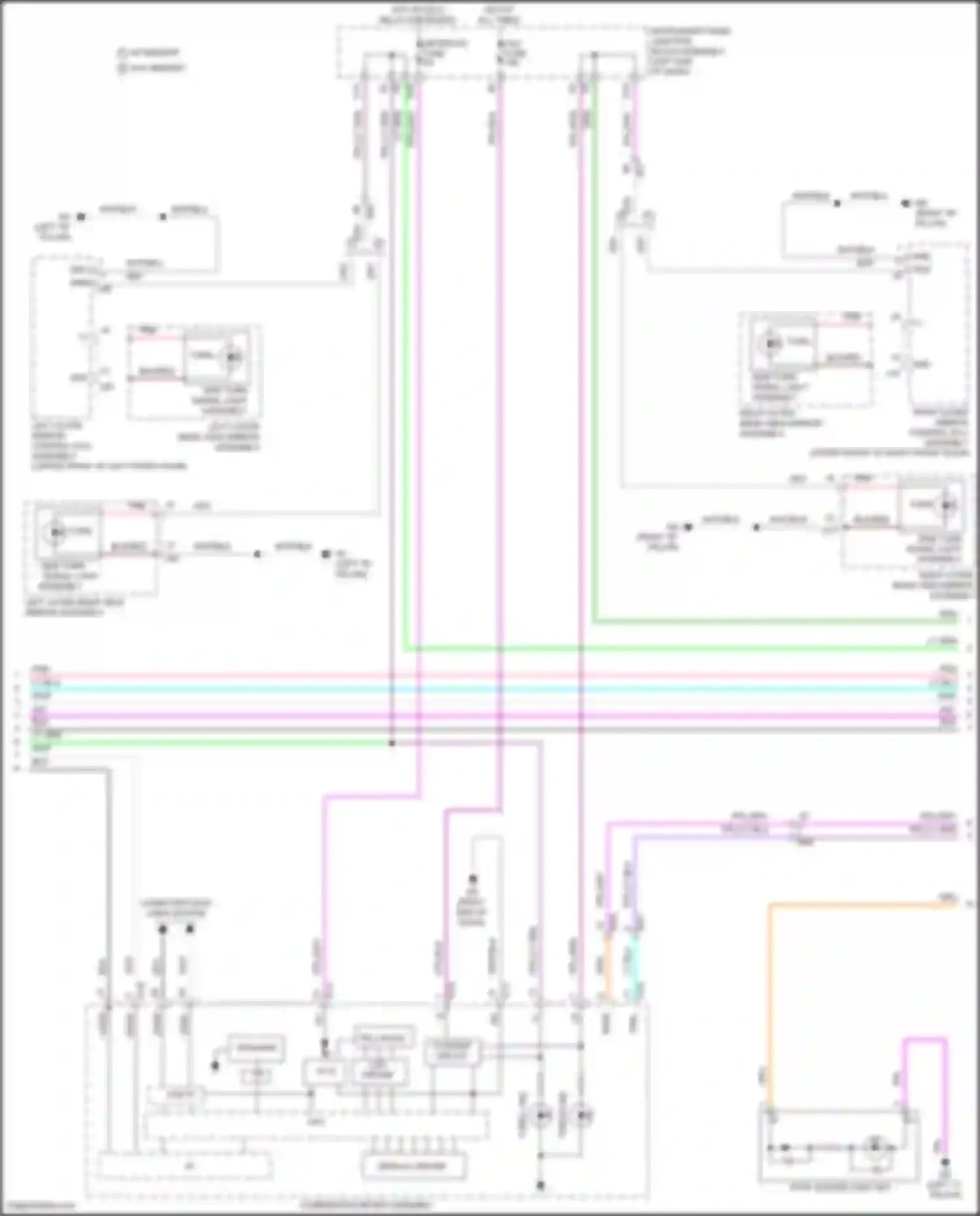 ES Lexus XV70 facelift (2021-2024): Exterior lamps circuit (2 of 4)