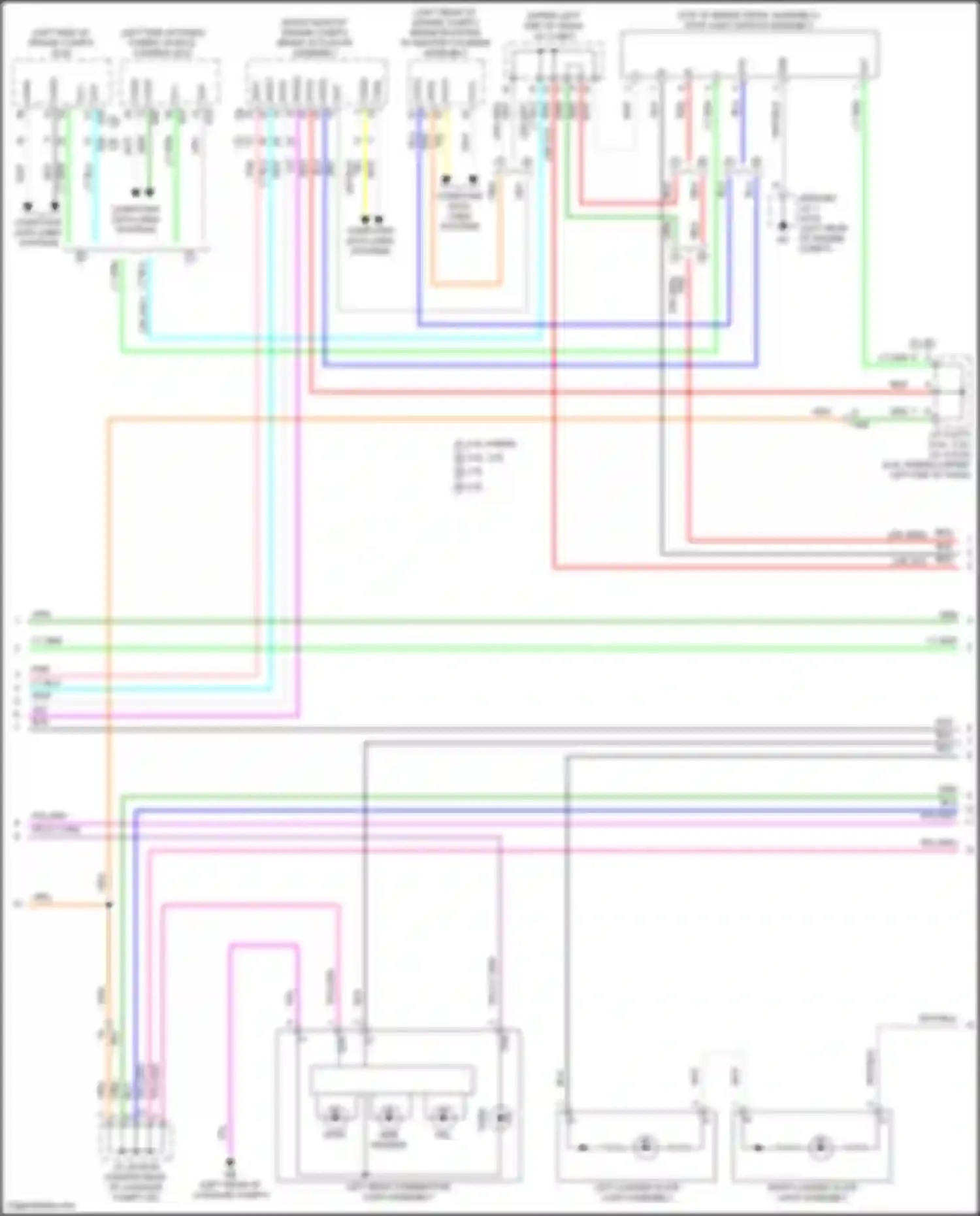 ES Lexus XV70 facelift (2021-2024): Exterior lamps circuit (3 of 4)