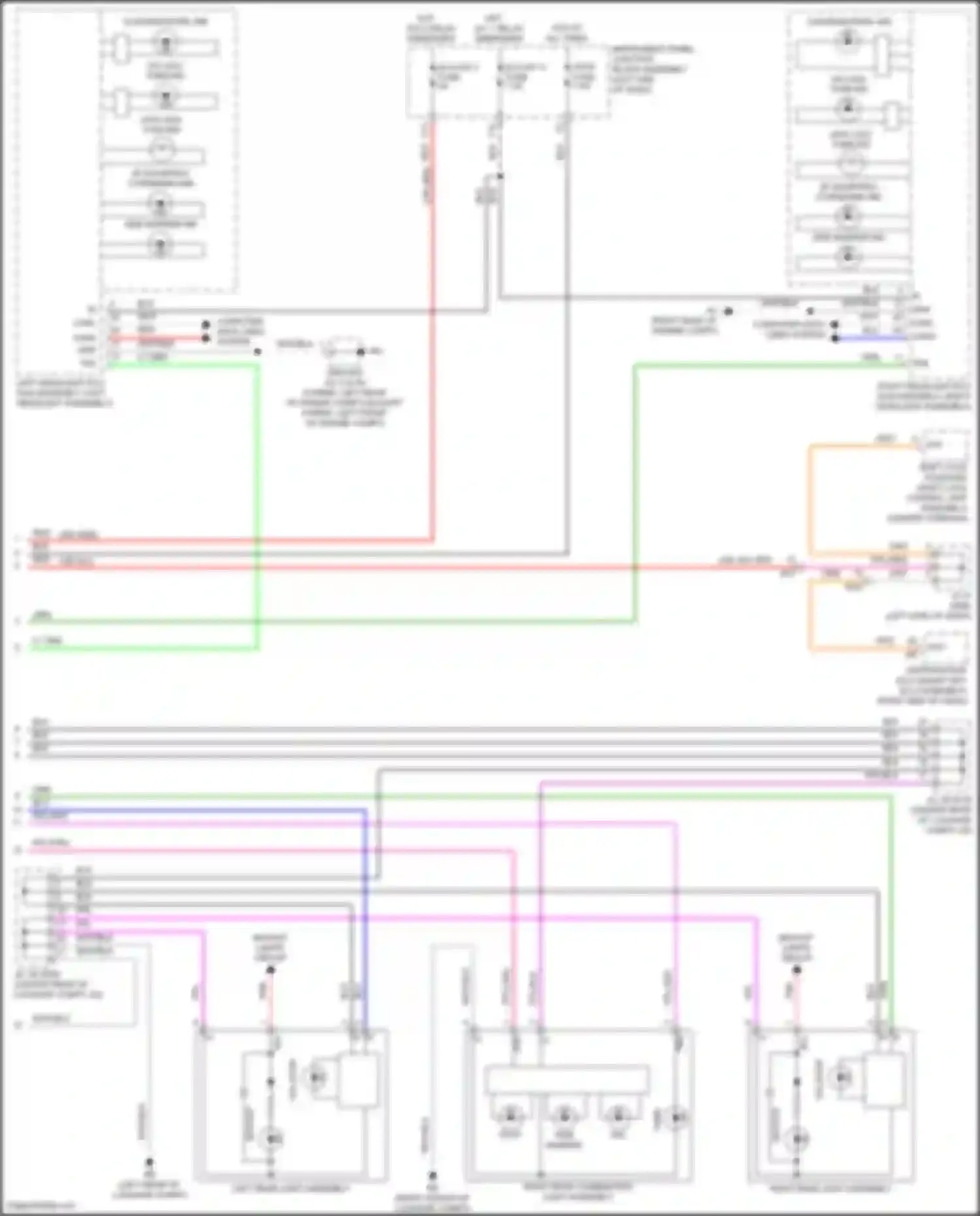 ES Lexus XV70 facelift (2021-2024): Exterior lamps circuit (4 of 4)