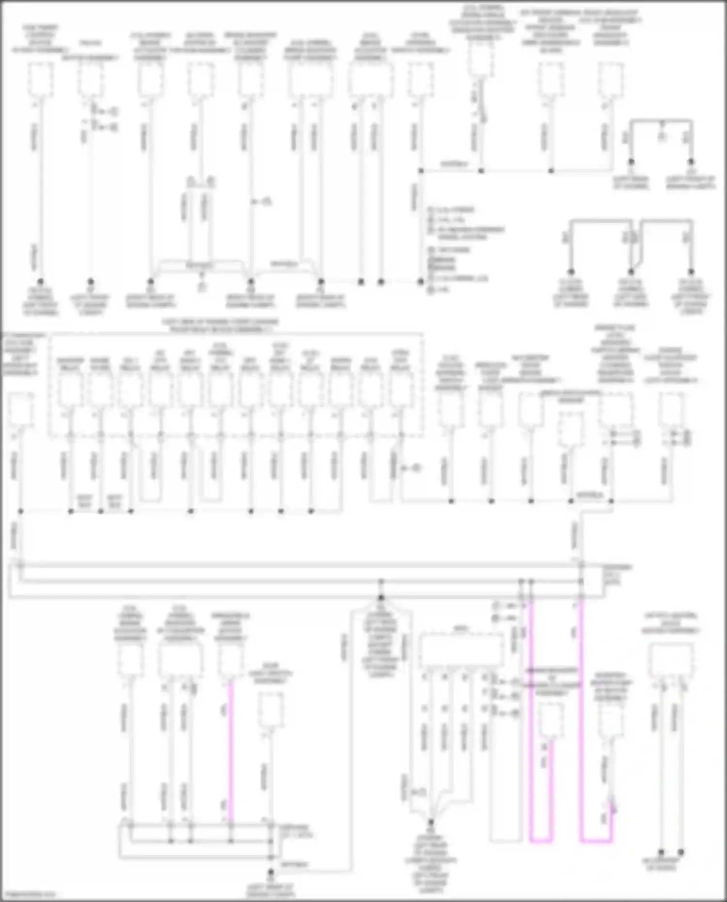 ES Lexus XV70 facelift (2021-2024): Ground distribution circuit (1 of 5)