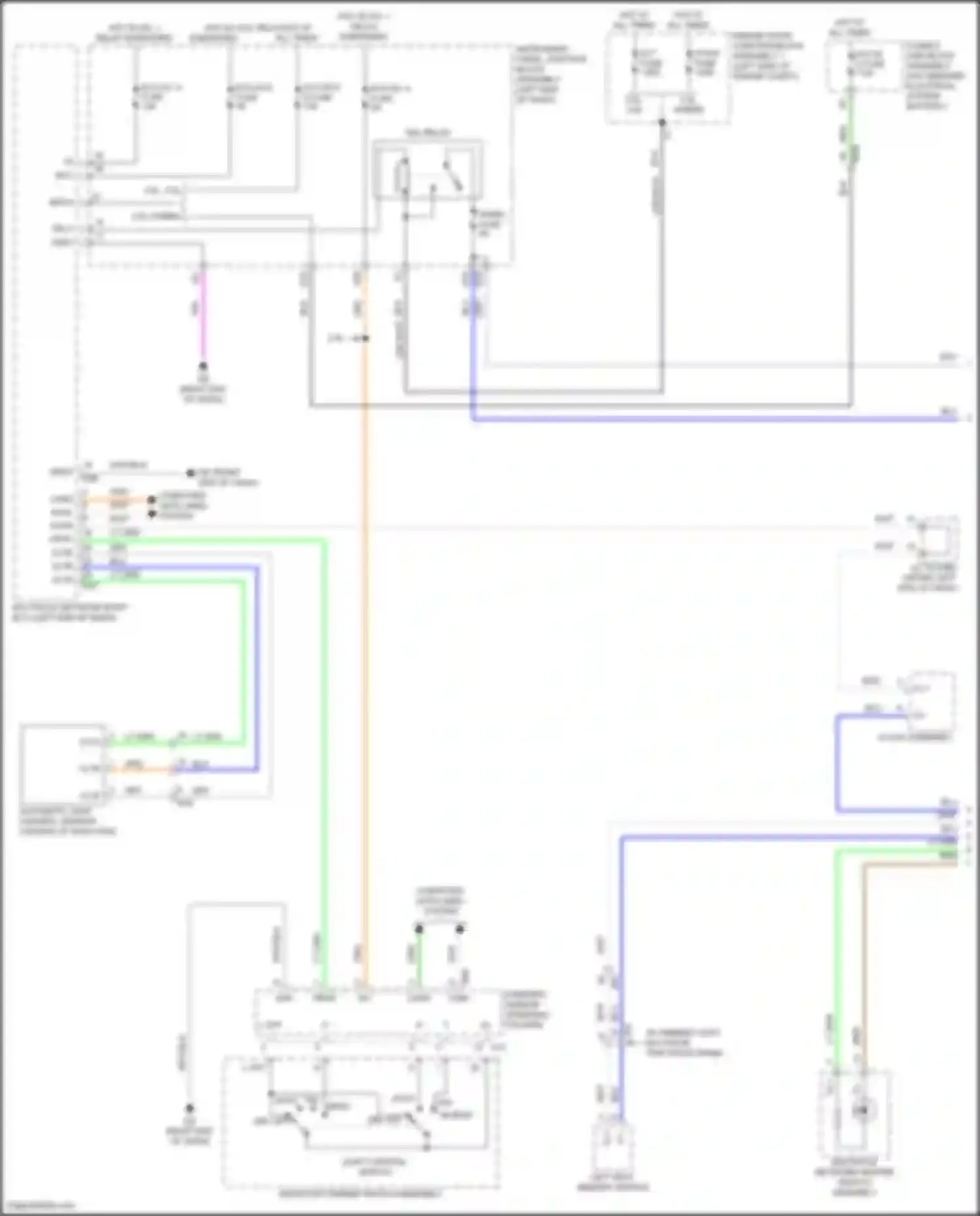 ES Lexus XV70 facelift (2021-2024): Instrument illumination circuit (1 of 4)