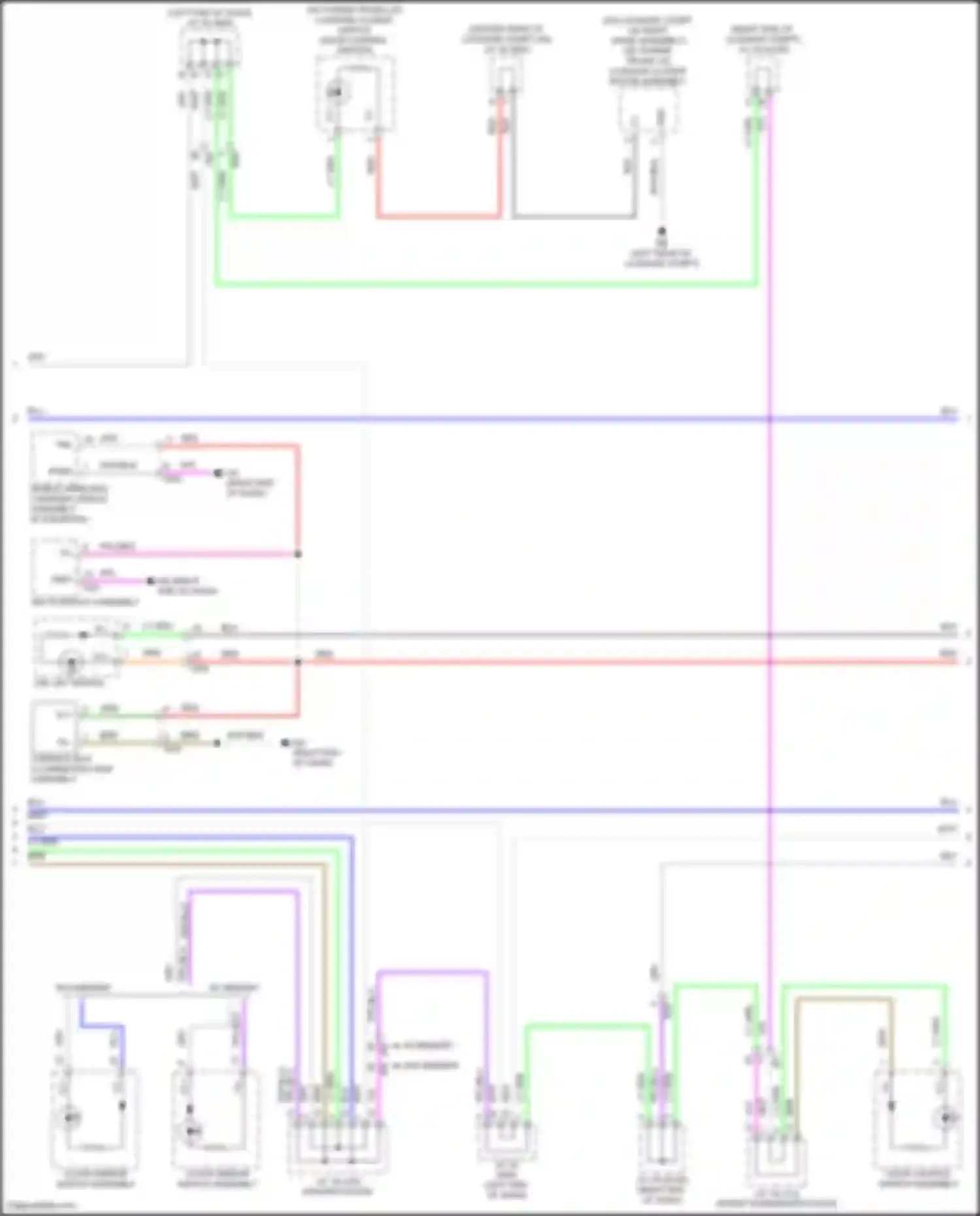 ES Lexus XV70 facelift (2021-2024): Instrument illumination circuit (2 of 4)