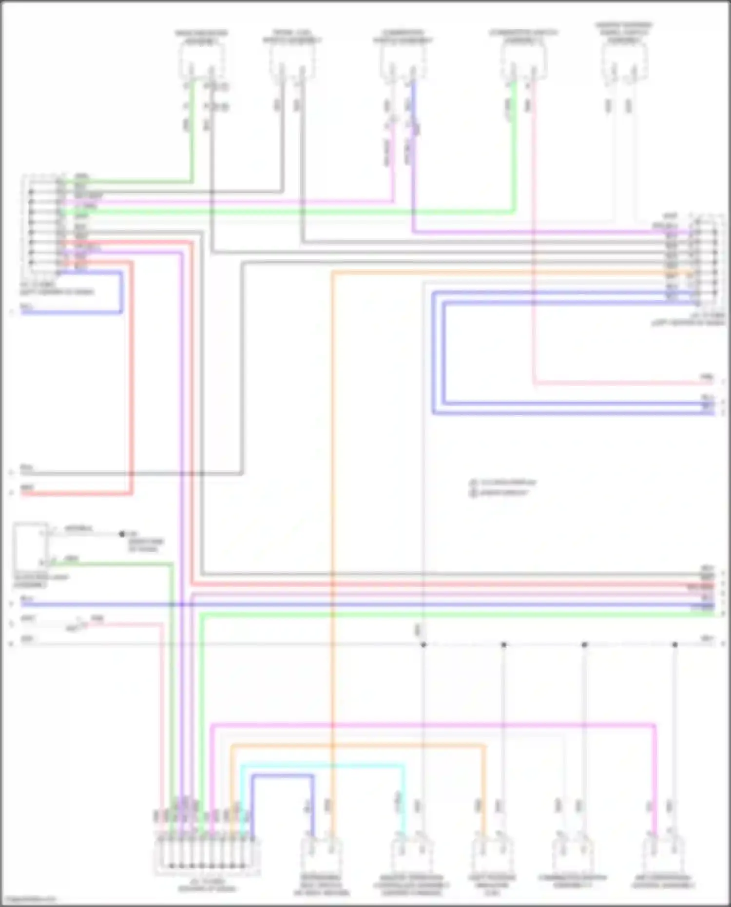 ES Lexus XV70 facelift (2021-2024): Instrument illumination circuit (3 of 4)