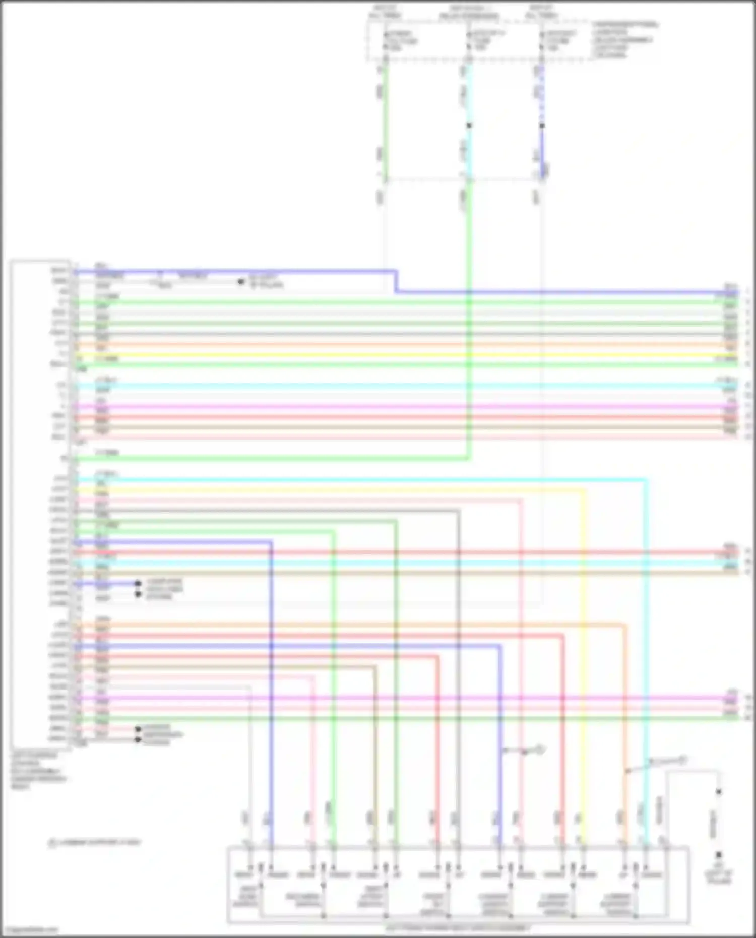 ES Lexus XV70 facelift (2021-2024): Driver"s memory seat circuit (1 of 2)