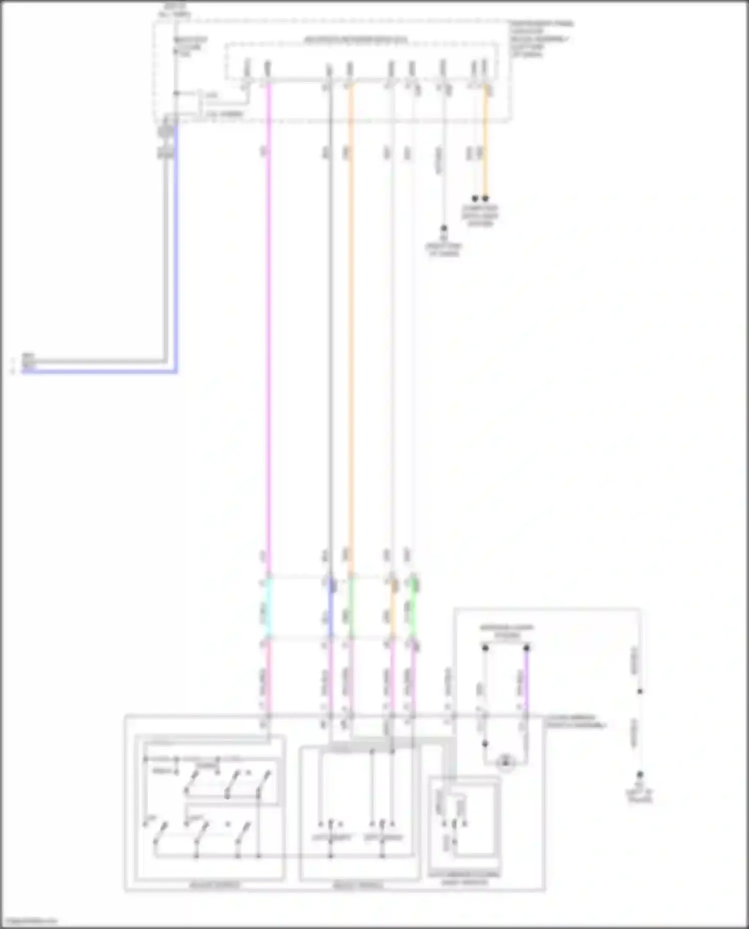 ES Lexus XV70 facelift (2021-2024): Memory mirrors circuit (2 of 2)