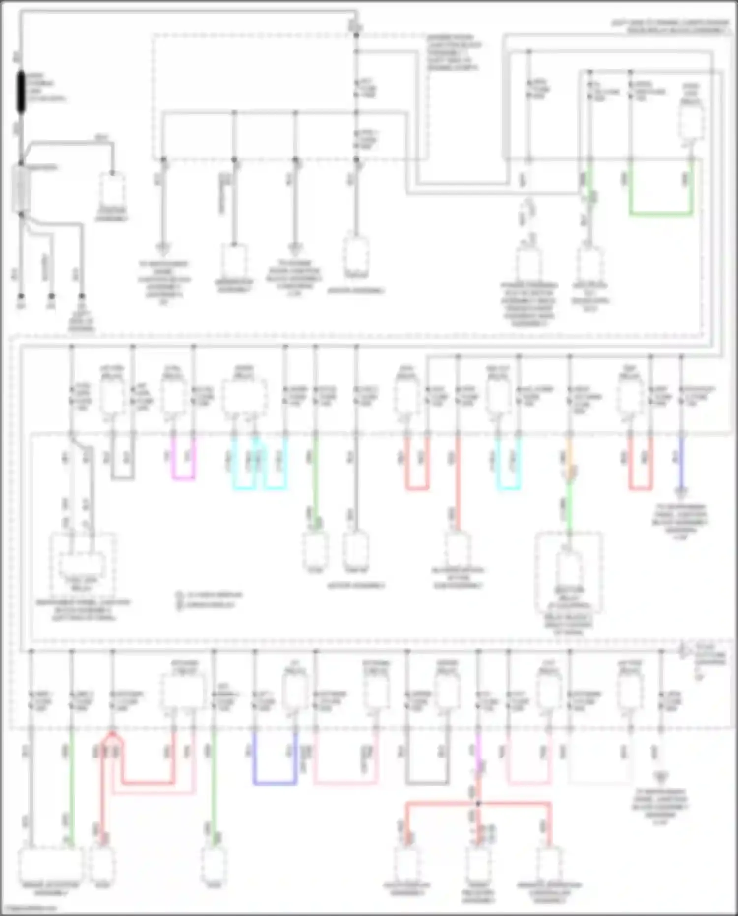 ES Lexus XV70 facelift (2021-2024): Power distribution circuit (1 of 8)
