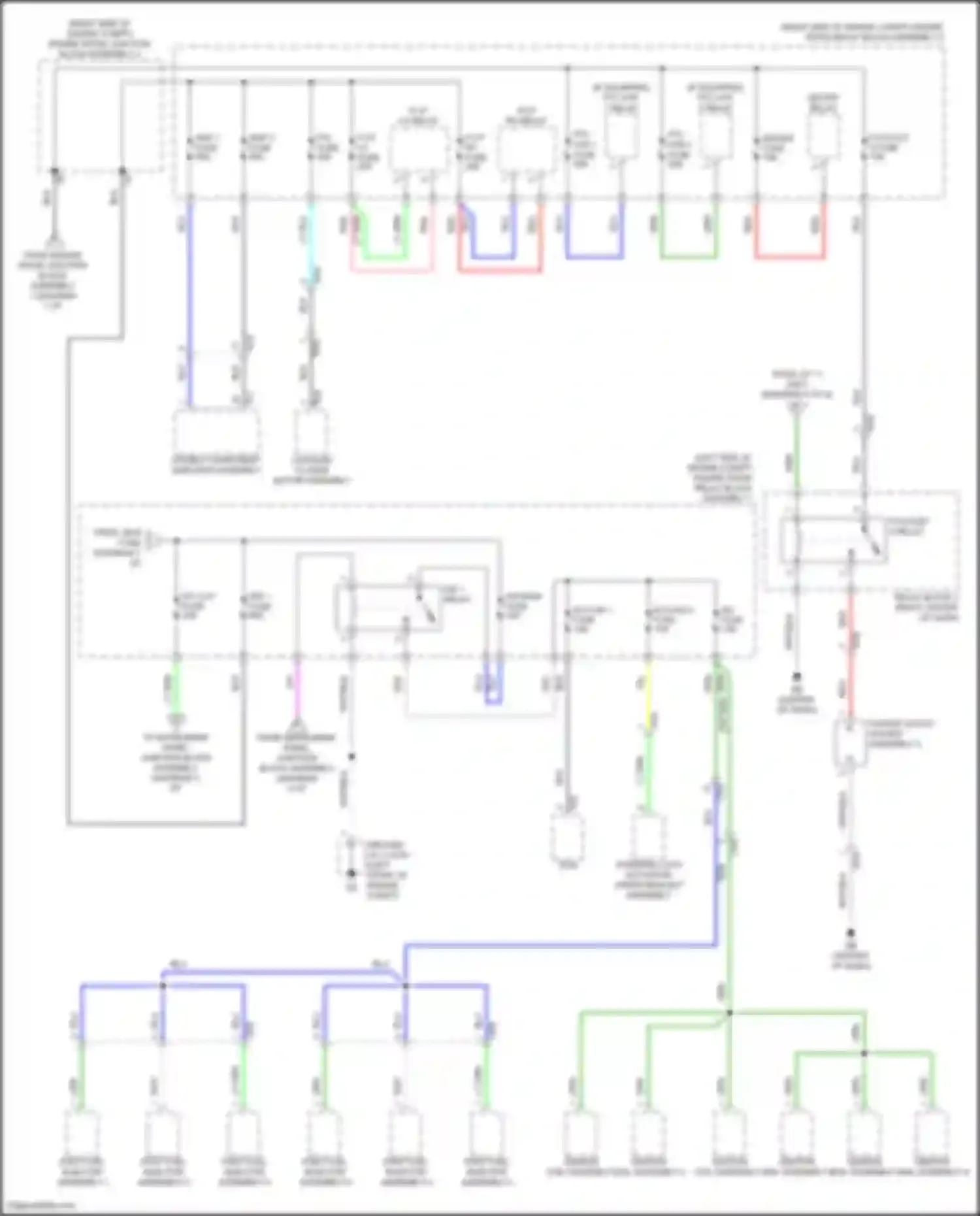ES Lexus XV70 facelift (2021-2024): Power distribution circuit (2 of 8)