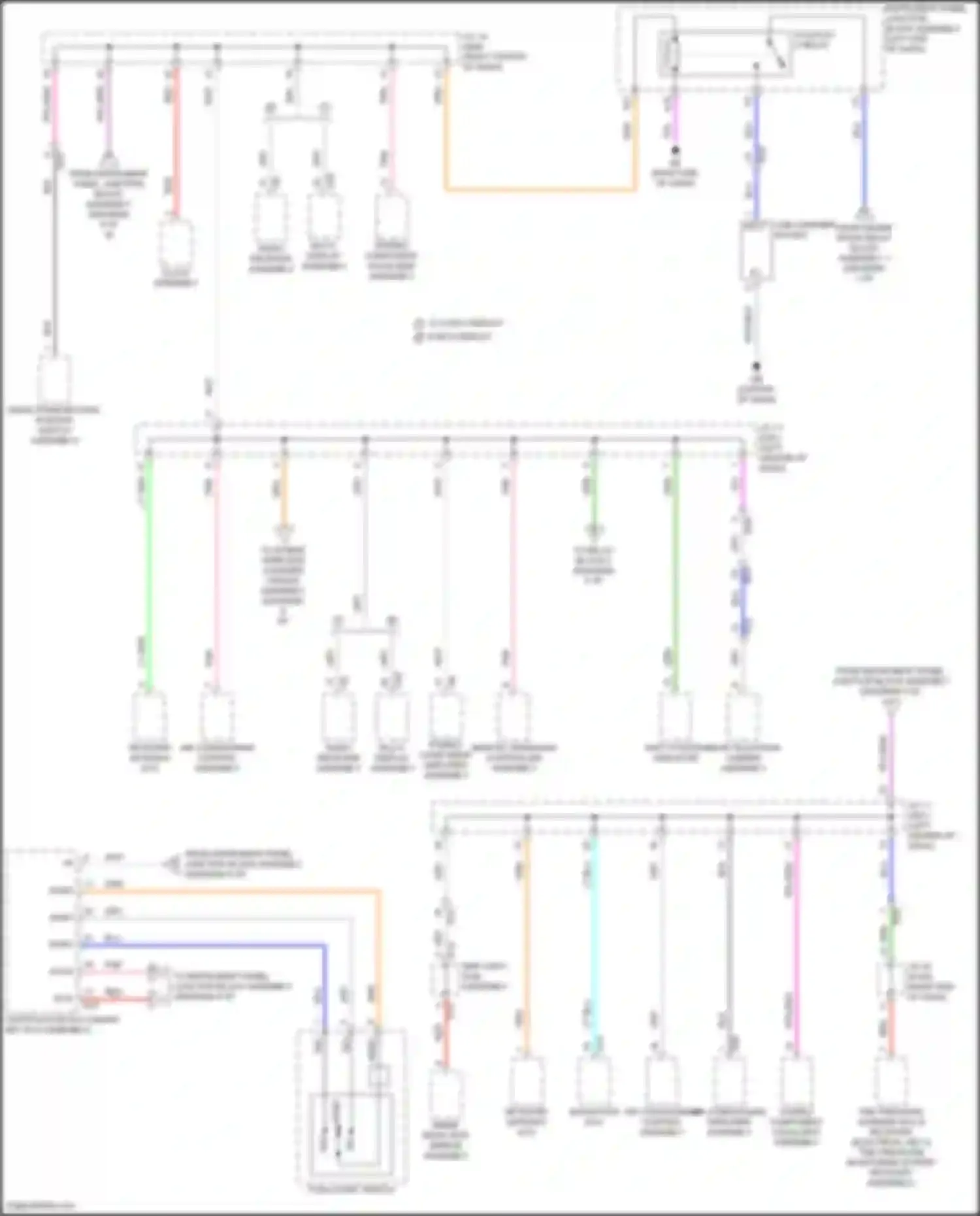 ES Lexus XV70 facelift (2021-2024): Power distribution circuit (4 of 8)