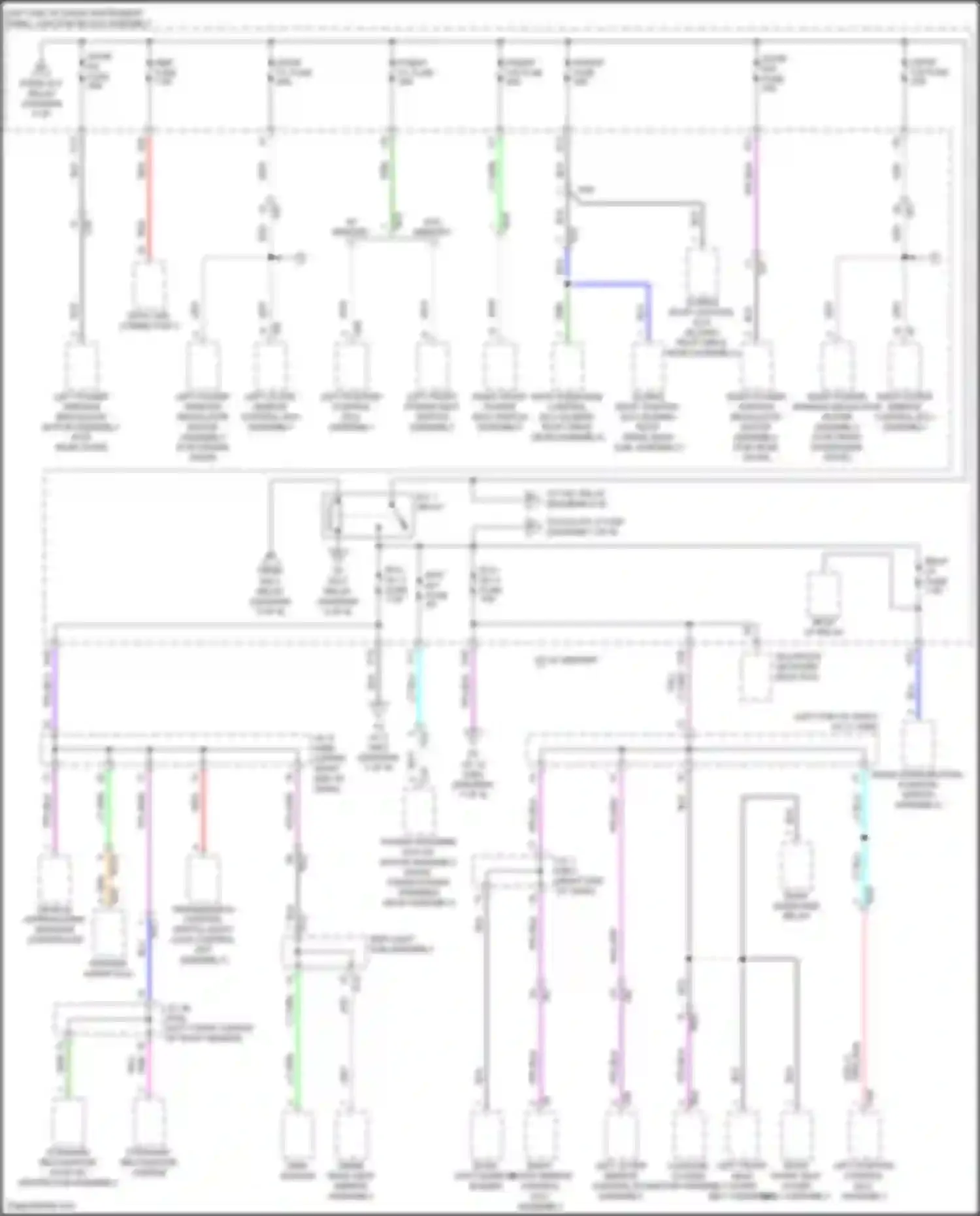 ES Lexus XV70 facelift (2021-2024): Power distribution circuit (6 of 8)