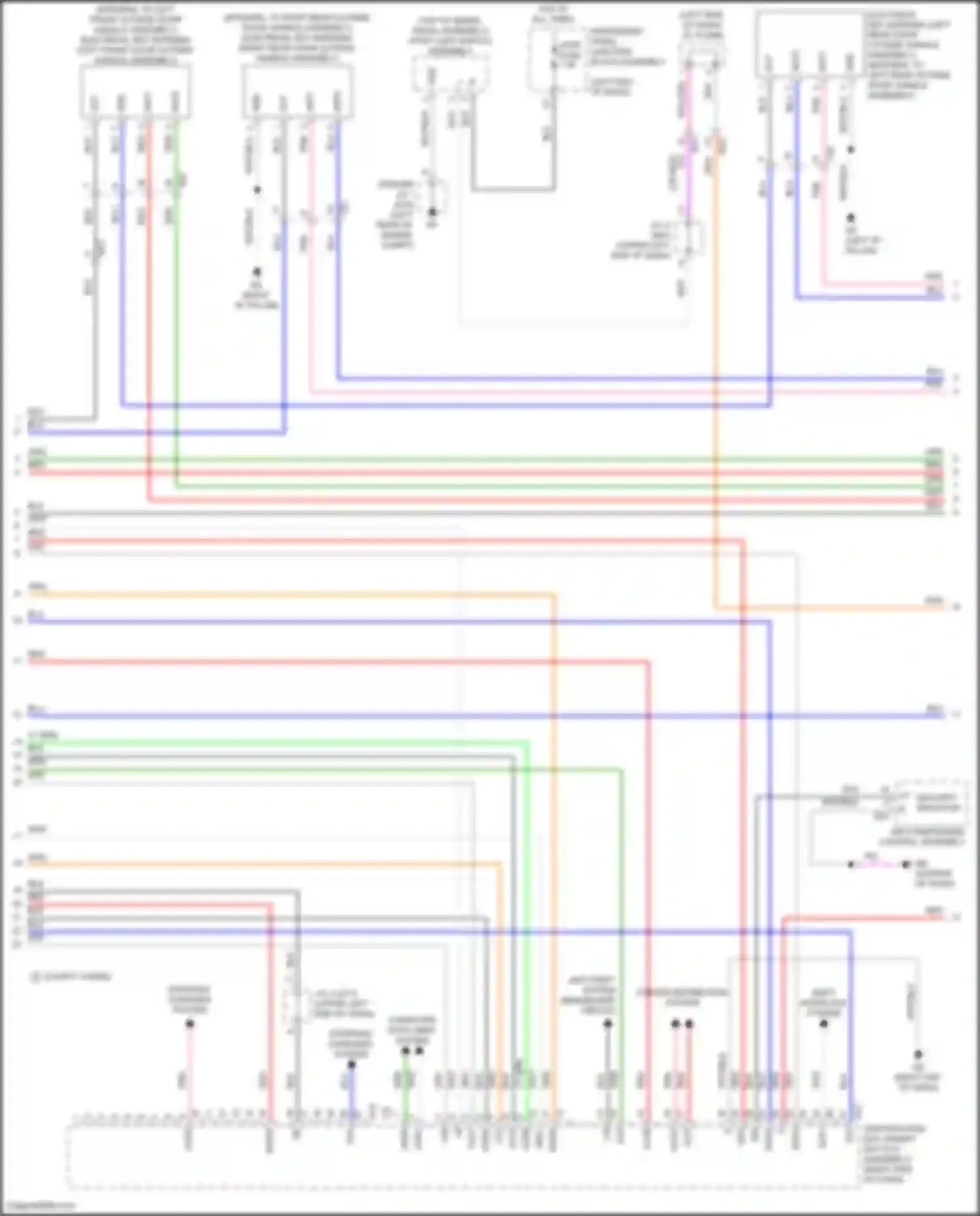ES Lexus XV70 facelift (2021-2024): Power door locks circuit (5 of 6)