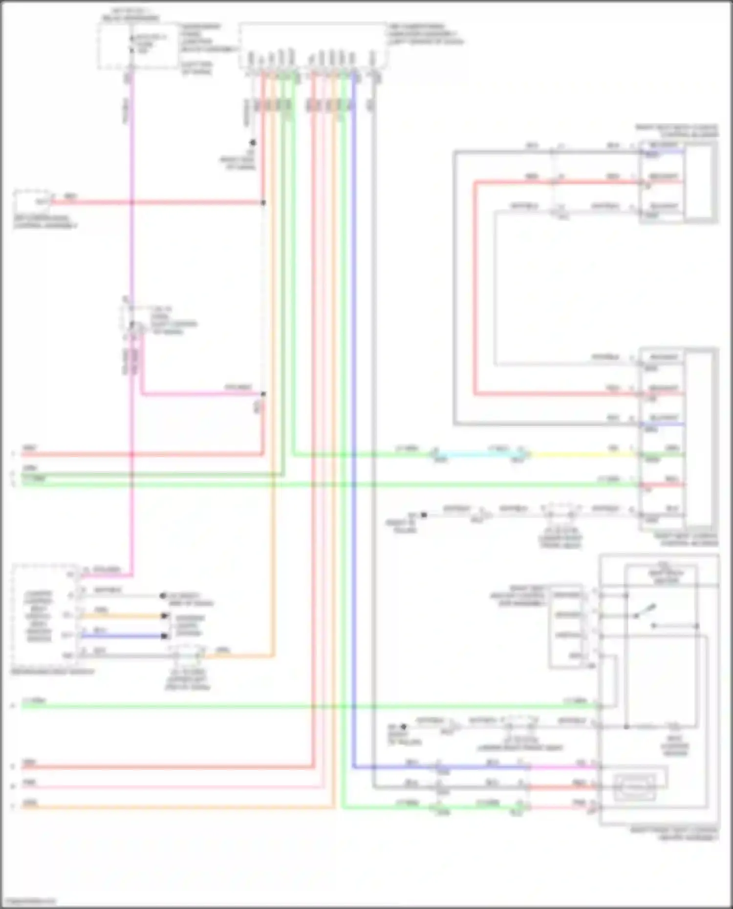 ES Lexus XV70 facelift (2021-2024): Climate control seats circuit (2 of 2)