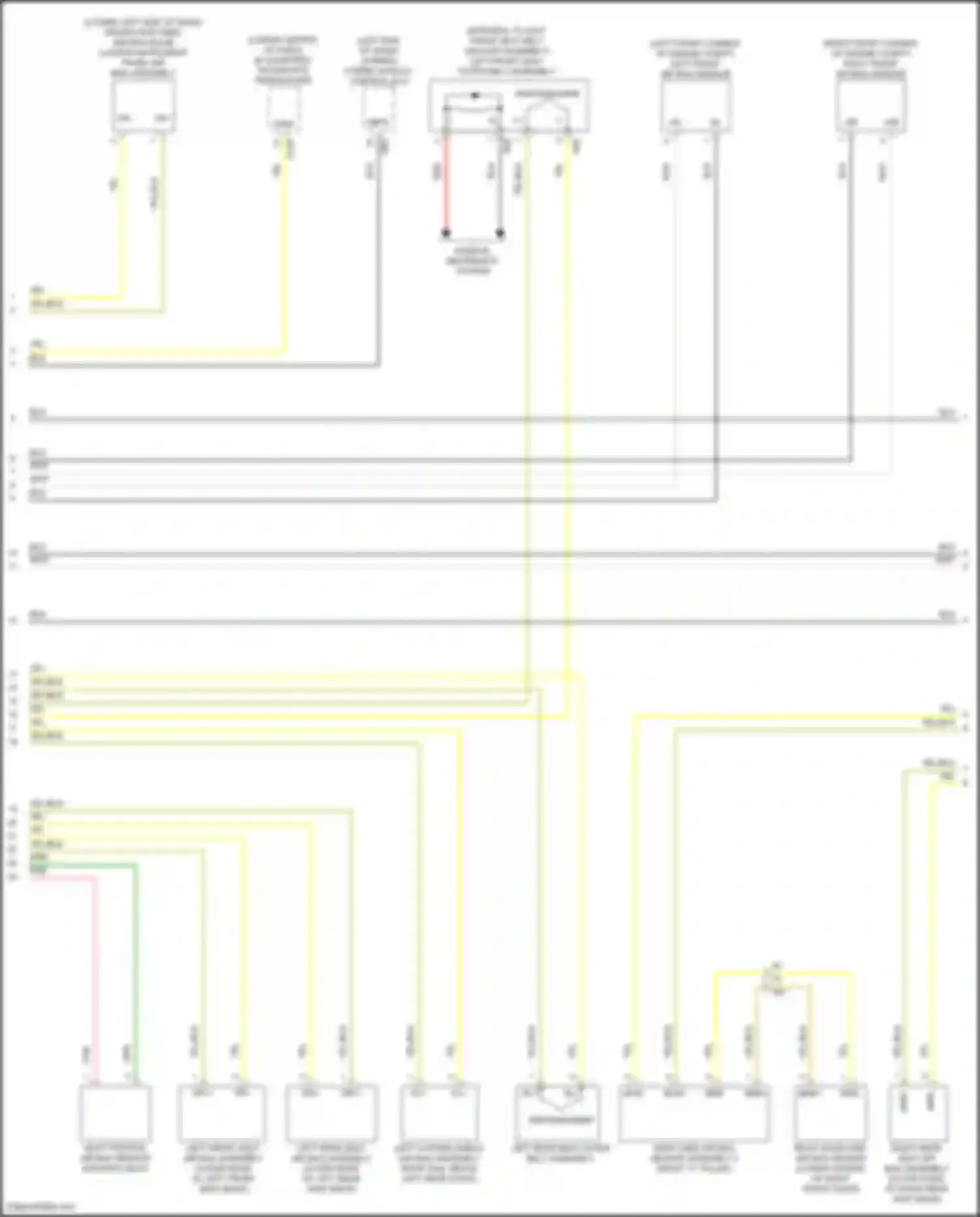 ES Lexus XV70 facelift (2021-2024): Supplemental restraints circuit (2 of 4)