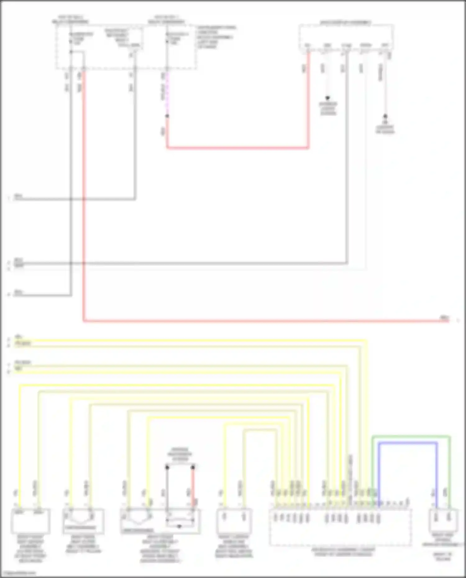 ES Lexus XV70 facelift (2021-2024): Supplemental restraints circuit (3 of 4)