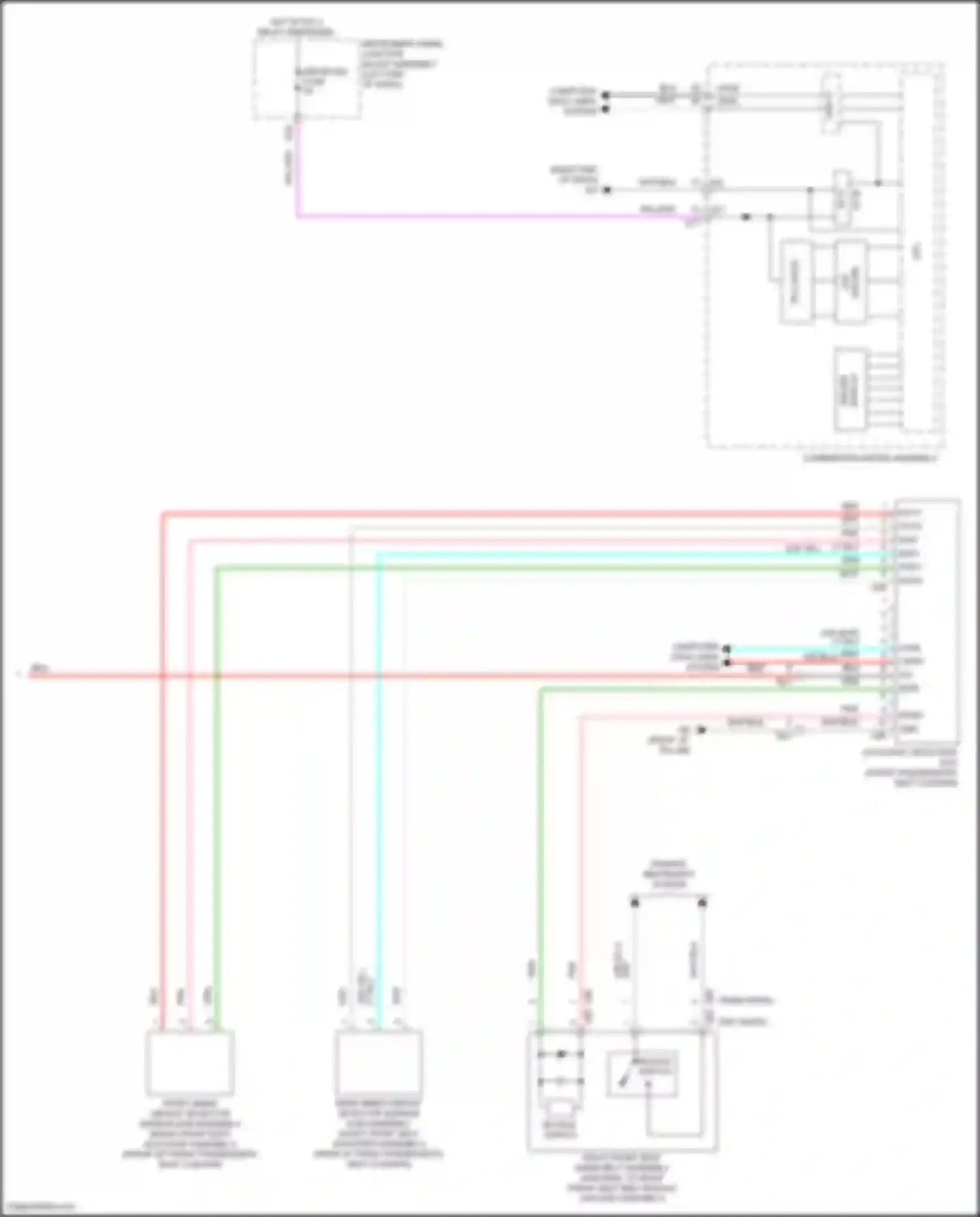ES Lexus XV70 facelift (2021-2024): Supplemental restraints circuit (4 of 4)