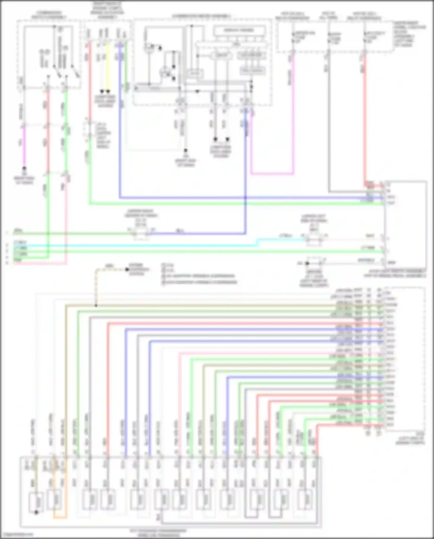 ES Lexus XV70 facelift (2021-2024): Transmission circuit (3 of 3)