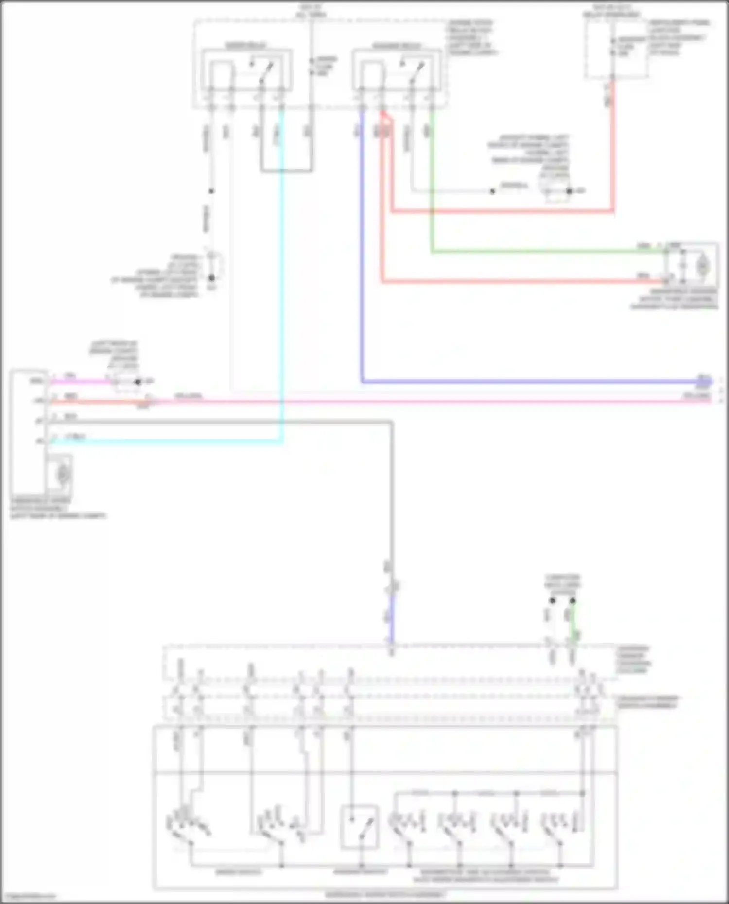 ES Lexus XV70 facelift (2021-2024): Wiper/washer circuit (1 of 2)