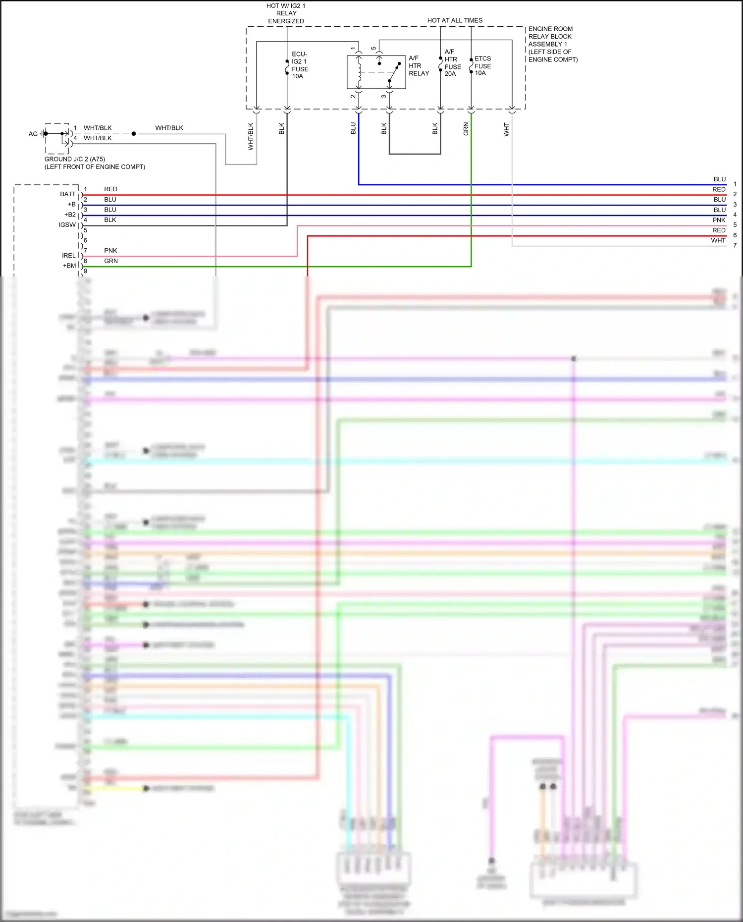 Wiring diagram accelerator pedal sensor assembly for Lexus ES XV70 facelift (2021-2024) (6 of 6)
