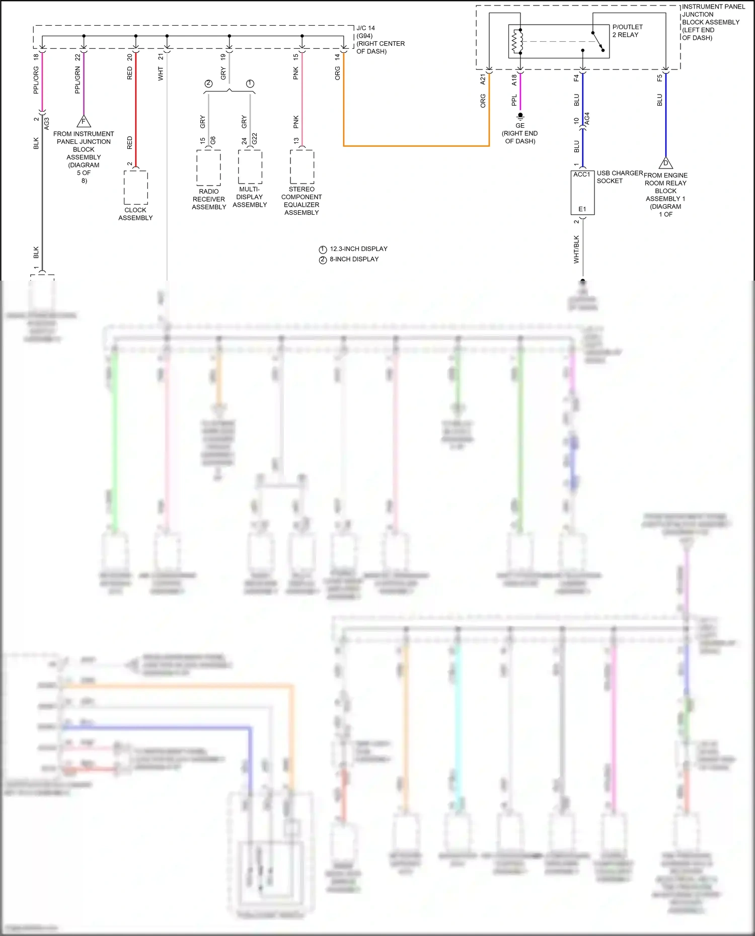 Wiring diagram blk for Lexus ES XV70 facelift (2021-2024) (78 of 181)