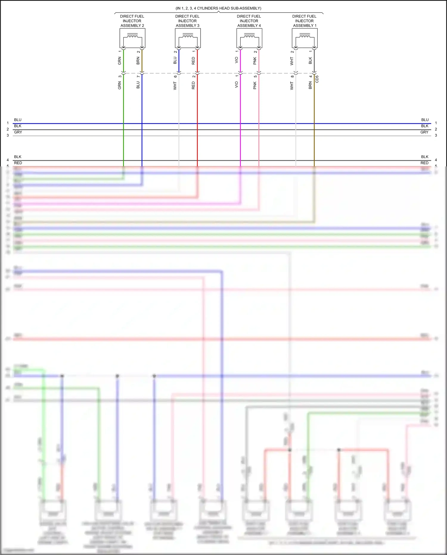 Wiring diagram blu for Lexus ES XV70 facelift (2021-2024) (109 of 159)