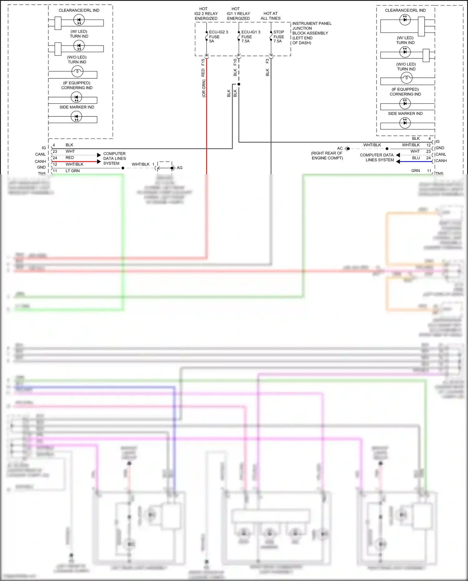 Wiring diagram blu for Lexus ES XV70 facelift (2021-2024) (26 of 159)