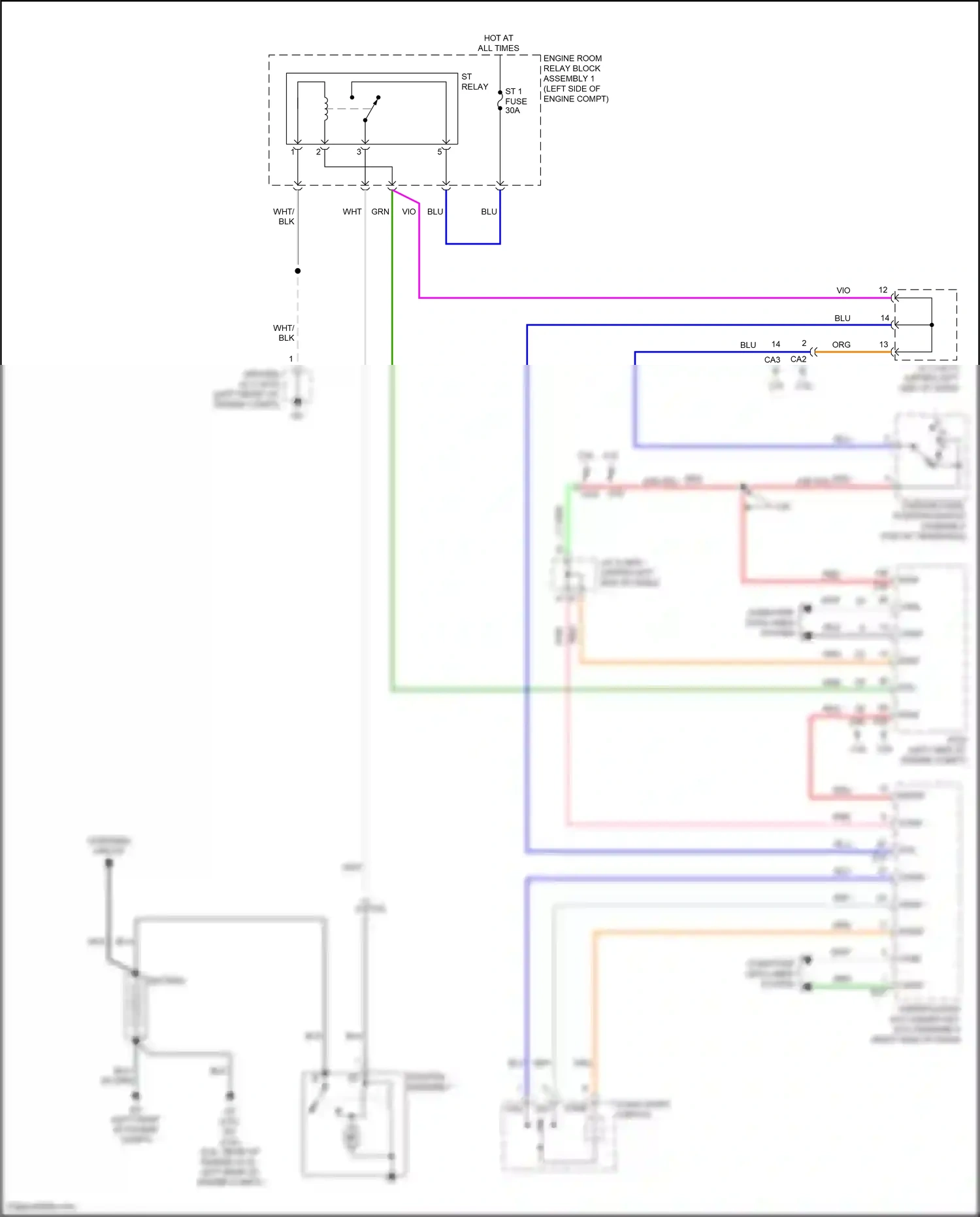 Wiring diagram blu for Lexus ES XV70 facelift (2021-2024) (124 of 159)