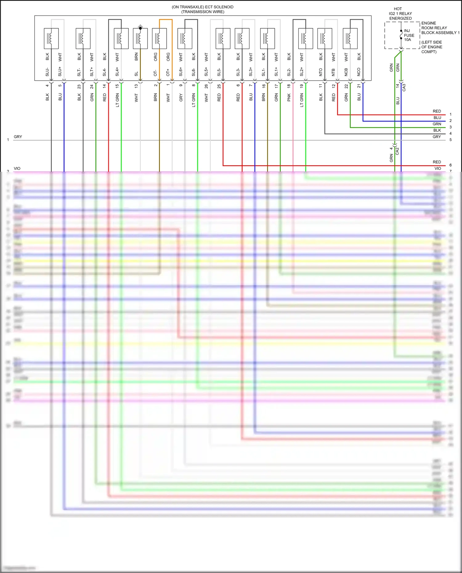 Wiring diagram blu for Lexus ES XV70 facelift (2021-2024) (159 of 159)