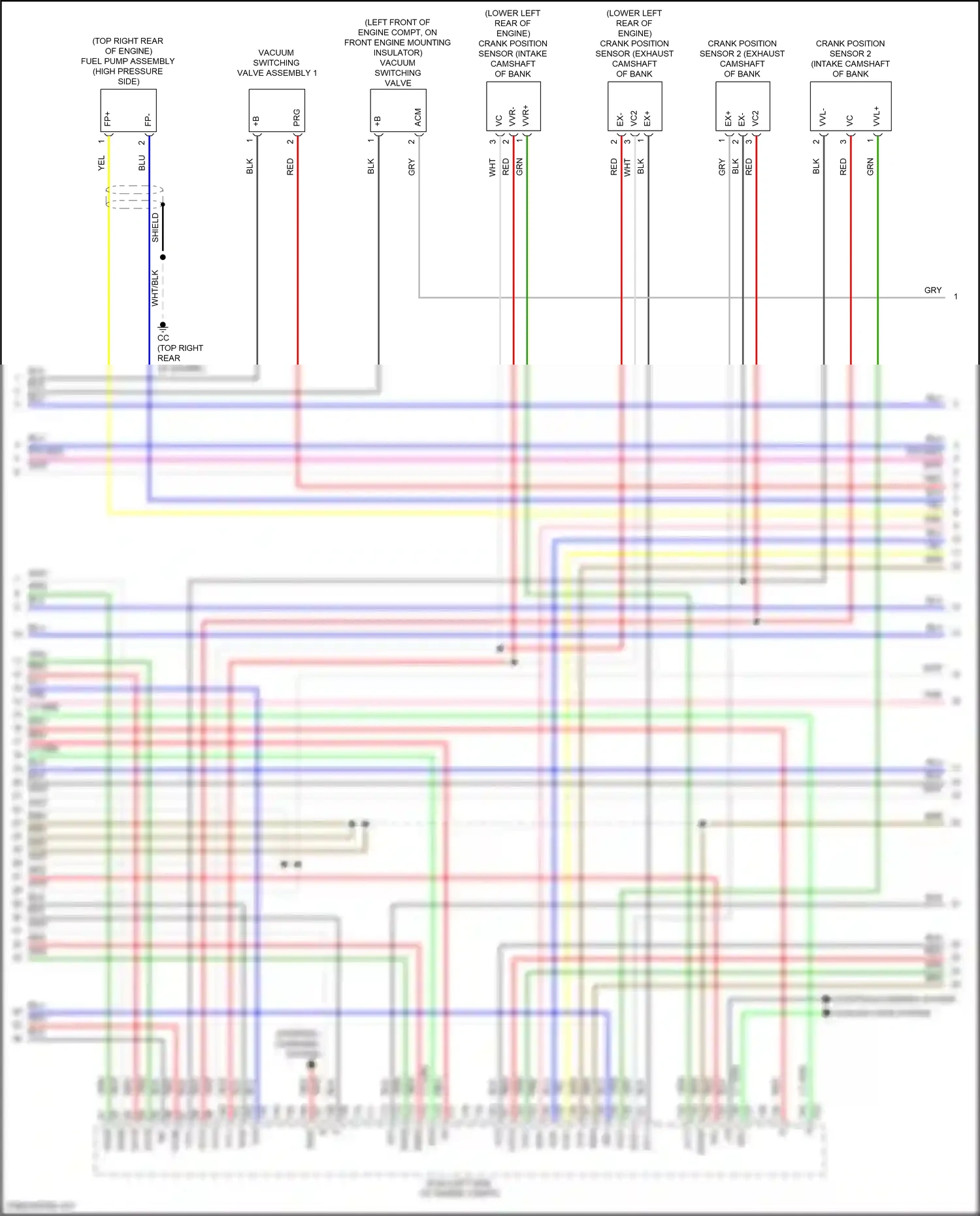 Wiring diagram blu for Lexus ES XV70 facelift (2021-2024) (150 of 159)