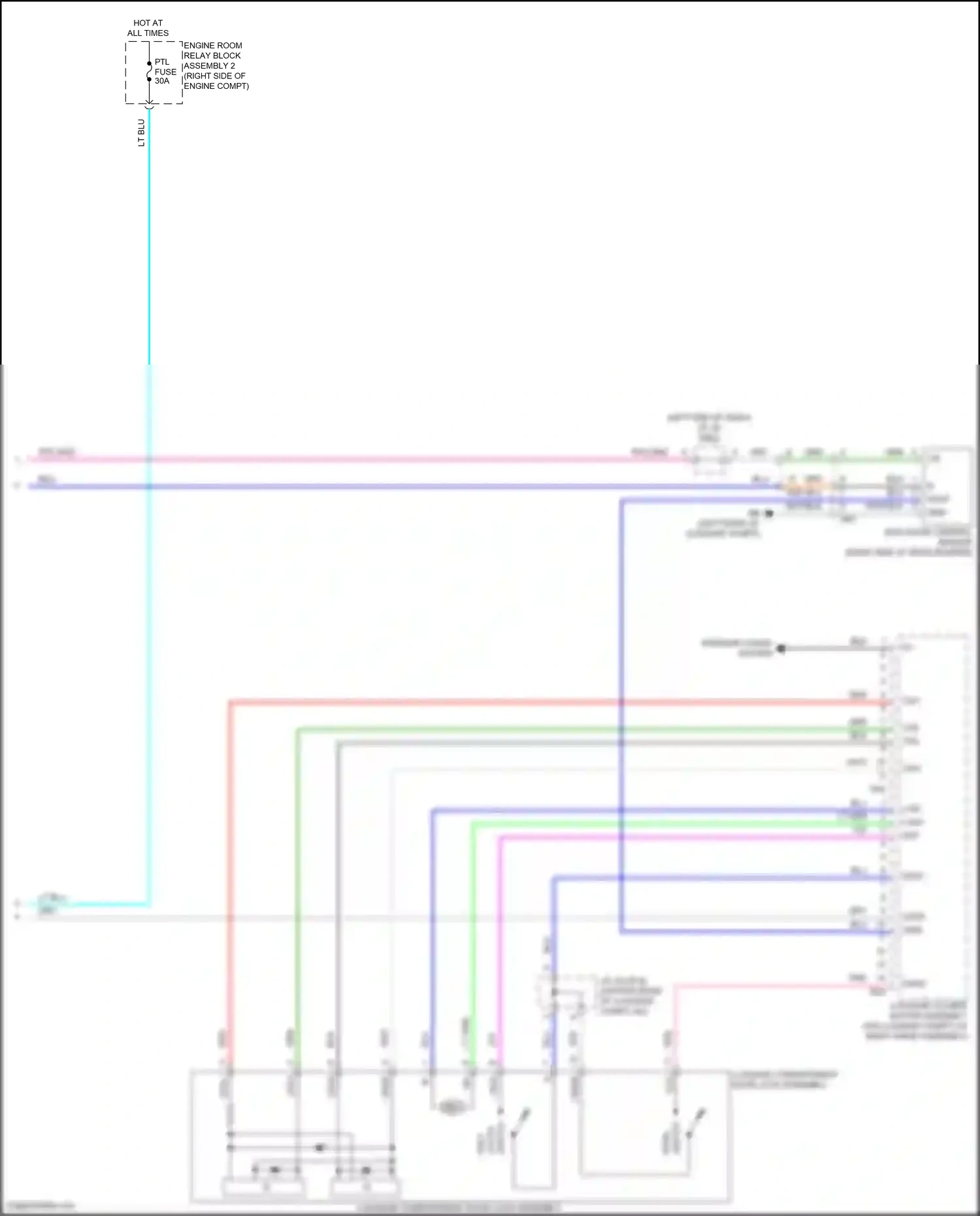 Wiring diagram cps+ for Lexus ES XV70 facelift (2021-2024) (1 of 1)