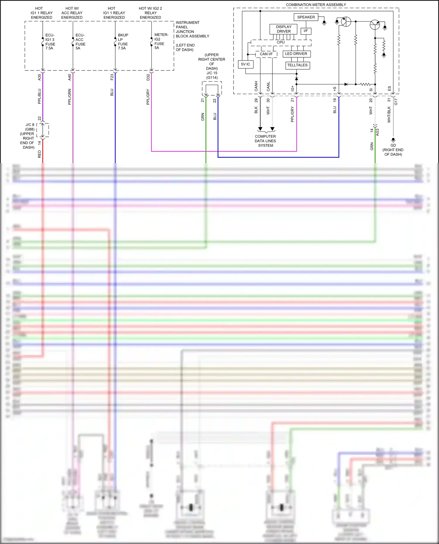 Wiring diagram display driver for Lexus ES XV70 facelift (2021-2024) (26 of 26)
