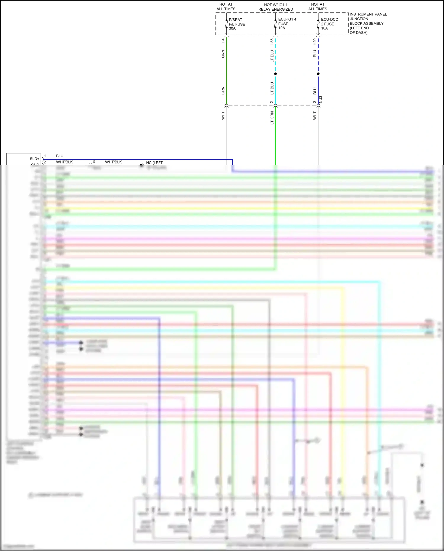 Wiring diagram down up for Lexus ES XV70 facelift (2021-2024) (1 of 1)