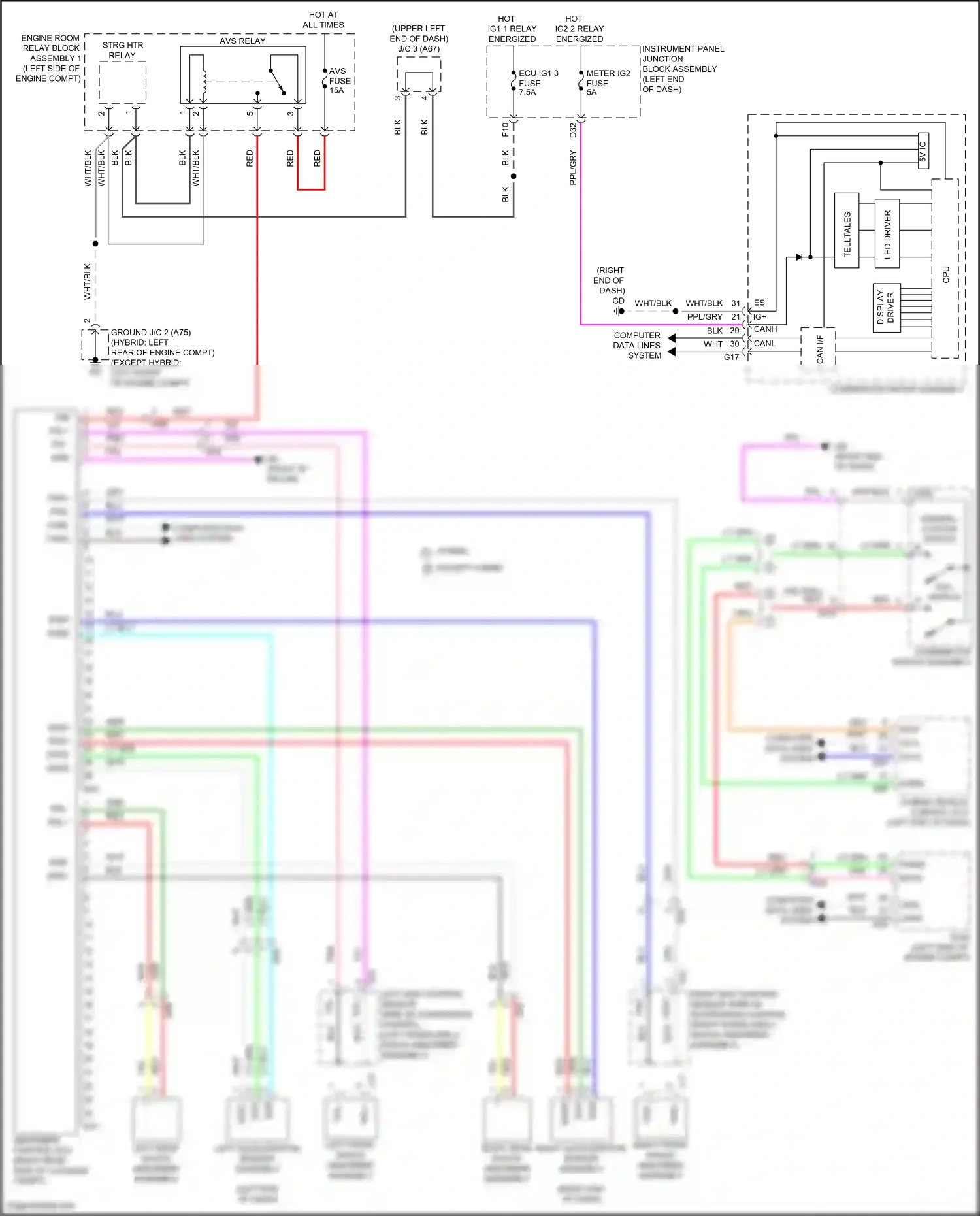Wiring diagram far- for Lexus ES XV70 facelift (2021-2024) (1 of 1)