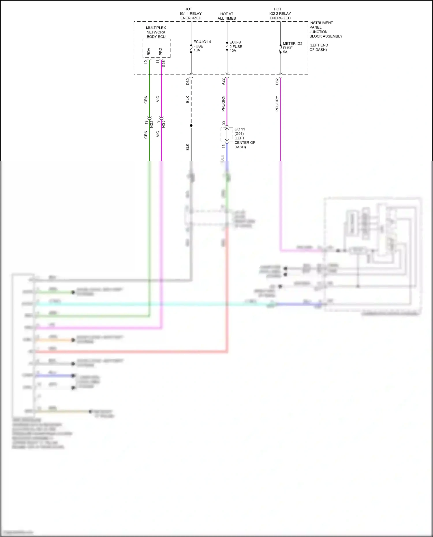 Wiring diagram led driver for Lexus ES XV70 facelift (2021-2024) (10 of 18)