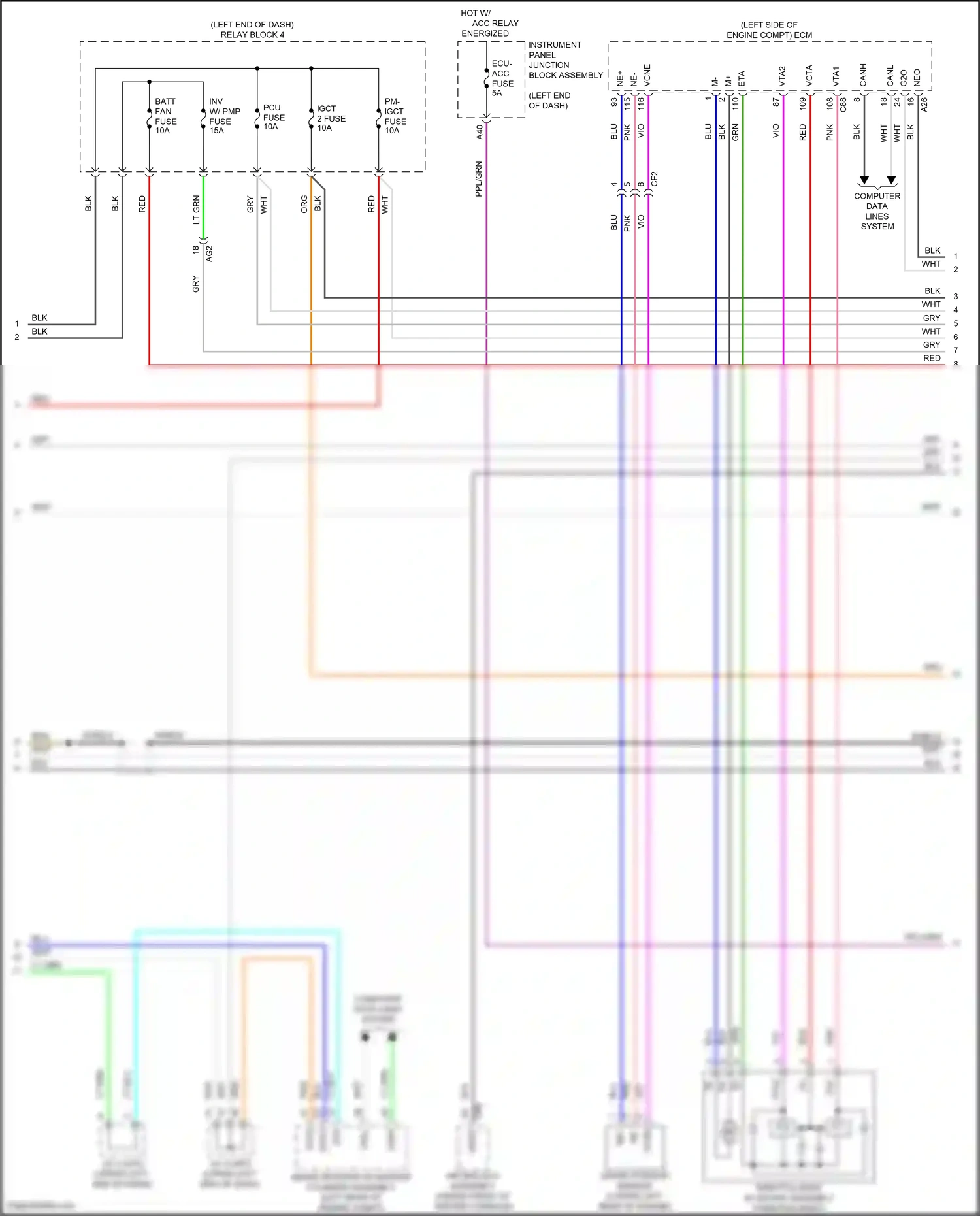 Wiring diagram lt blu for Lexus ES XV70 facelift (2021-2024) (89 of 104)